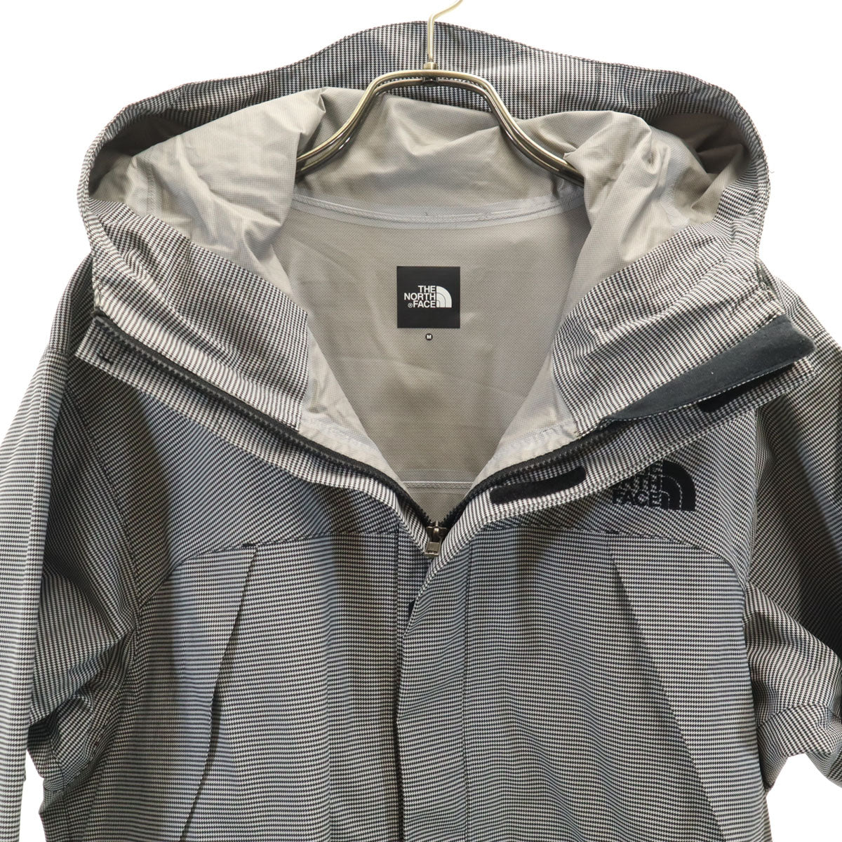 THE NORTH FACE ノースフェイス ハウンドトゥース柄 ノベルティドットショット ジャケット M ブラック NP10100 アウトドア 千鳥格子 メンズ