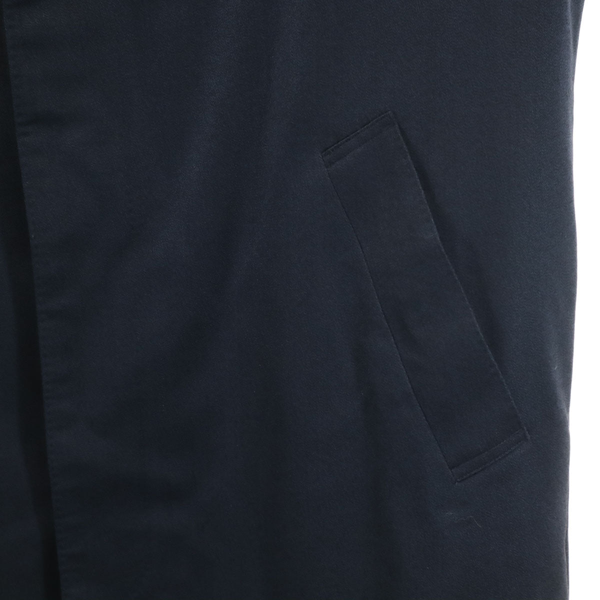 YVES SAINT LAURENT イヴサンローラン 90s 日本製 シルクブレンド オールド ステンカラーコート A4 ネイビー メンズ