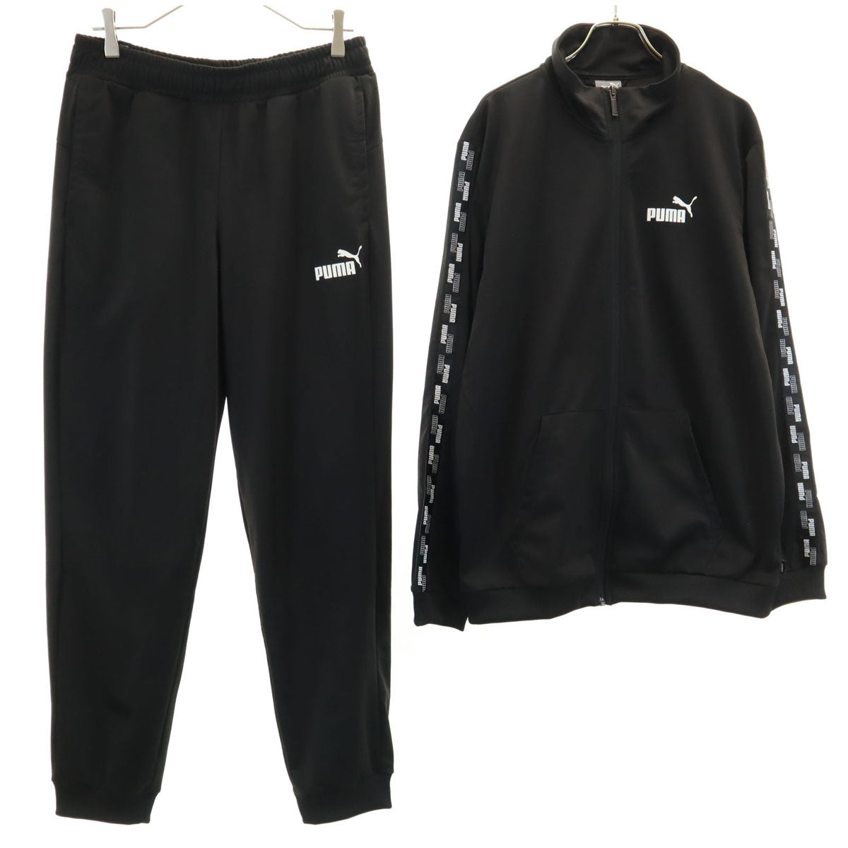 PUMA プーマ 長袖 ジャージジャケット 上下 セットアップ M ブラック レディース