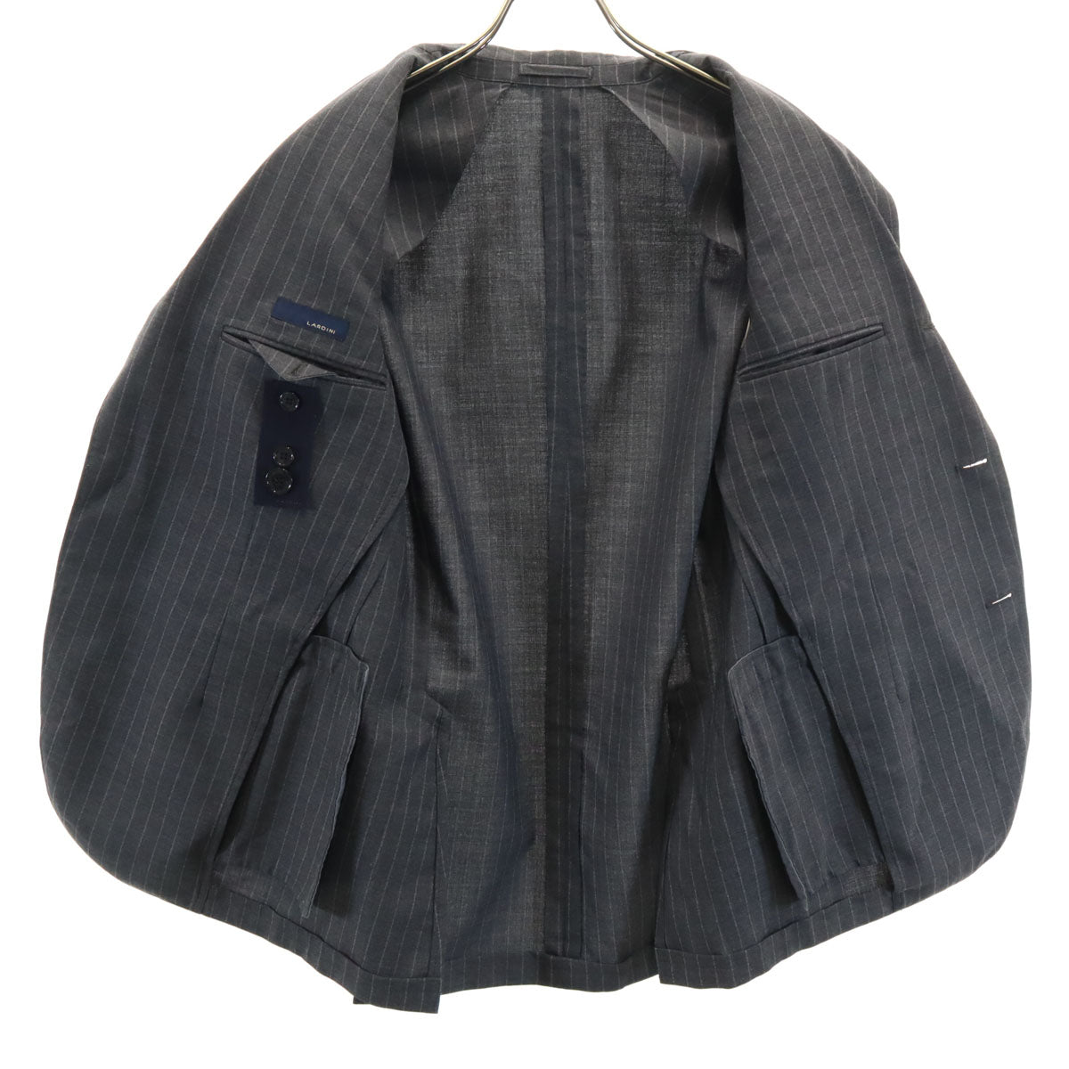 LARDINI ラルディーニ イタリア製 パンツスーツ 上下 セットアップ 46 グレー系 メンズ