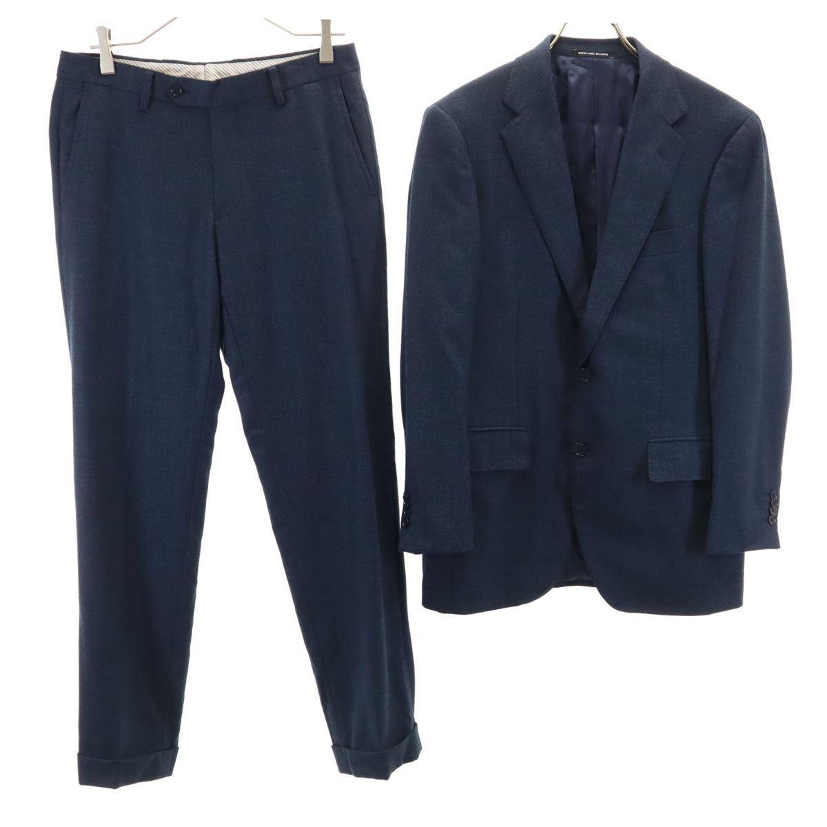 green label relaxing グリーンレーベルリラクシング パンツスーツ 上下 セットアップ 46 ネイビー UNITED ARROWS メンズ