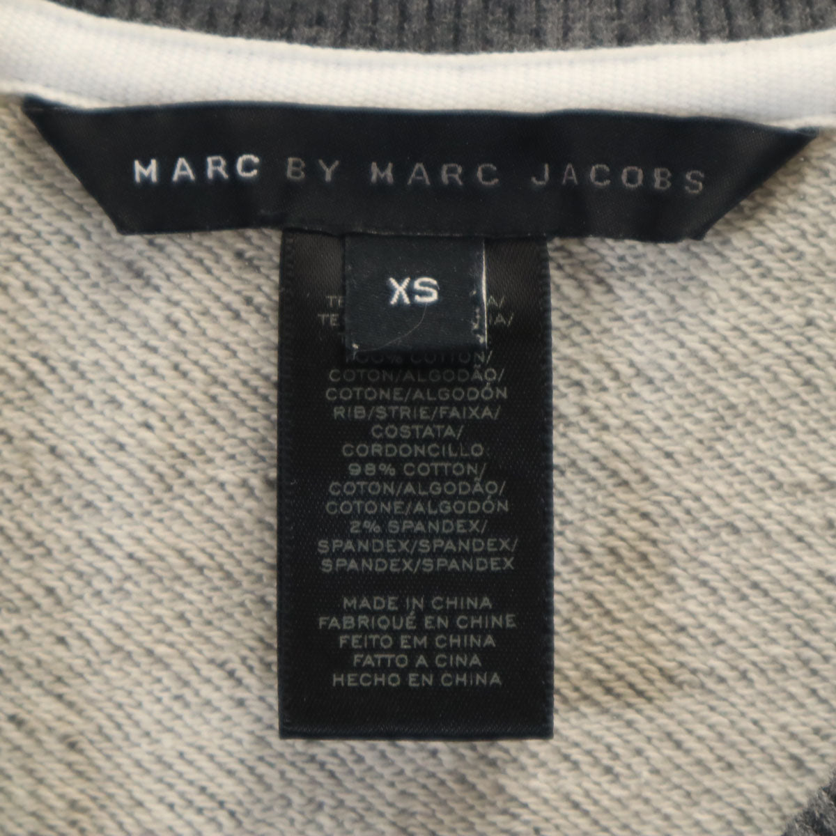MARC BY MARC JACOBS マークバイマークジェイコブス 長袖 スウェット トレーナー XS グレー レディース