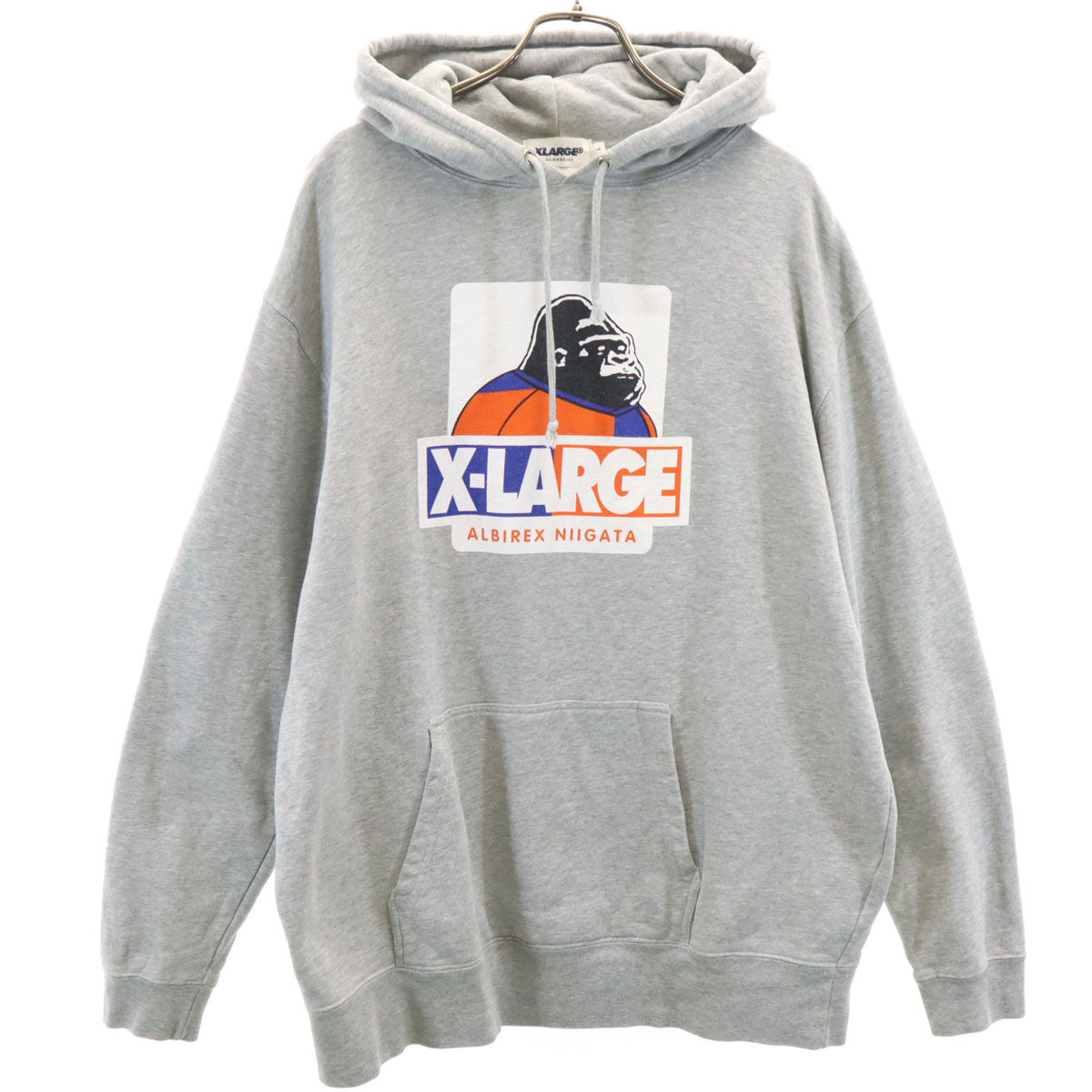XLARGE エクストララージ 長袖 パーカー L グレー メンズ