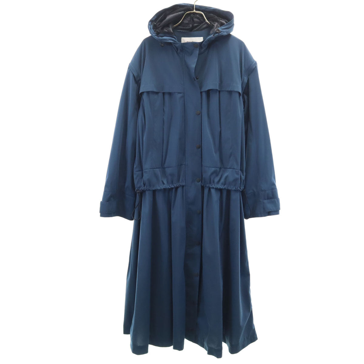DEAR DANSKIN ディアダンスキン レインコート L ネイビー系 フード 裏メッシュ 2way レディース