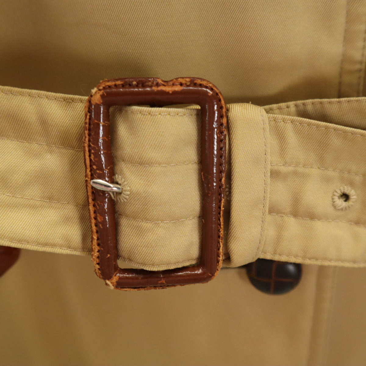 Aquascutum アクアスキュータム 80s 90s オールド トレンチコート ベージュ レディース