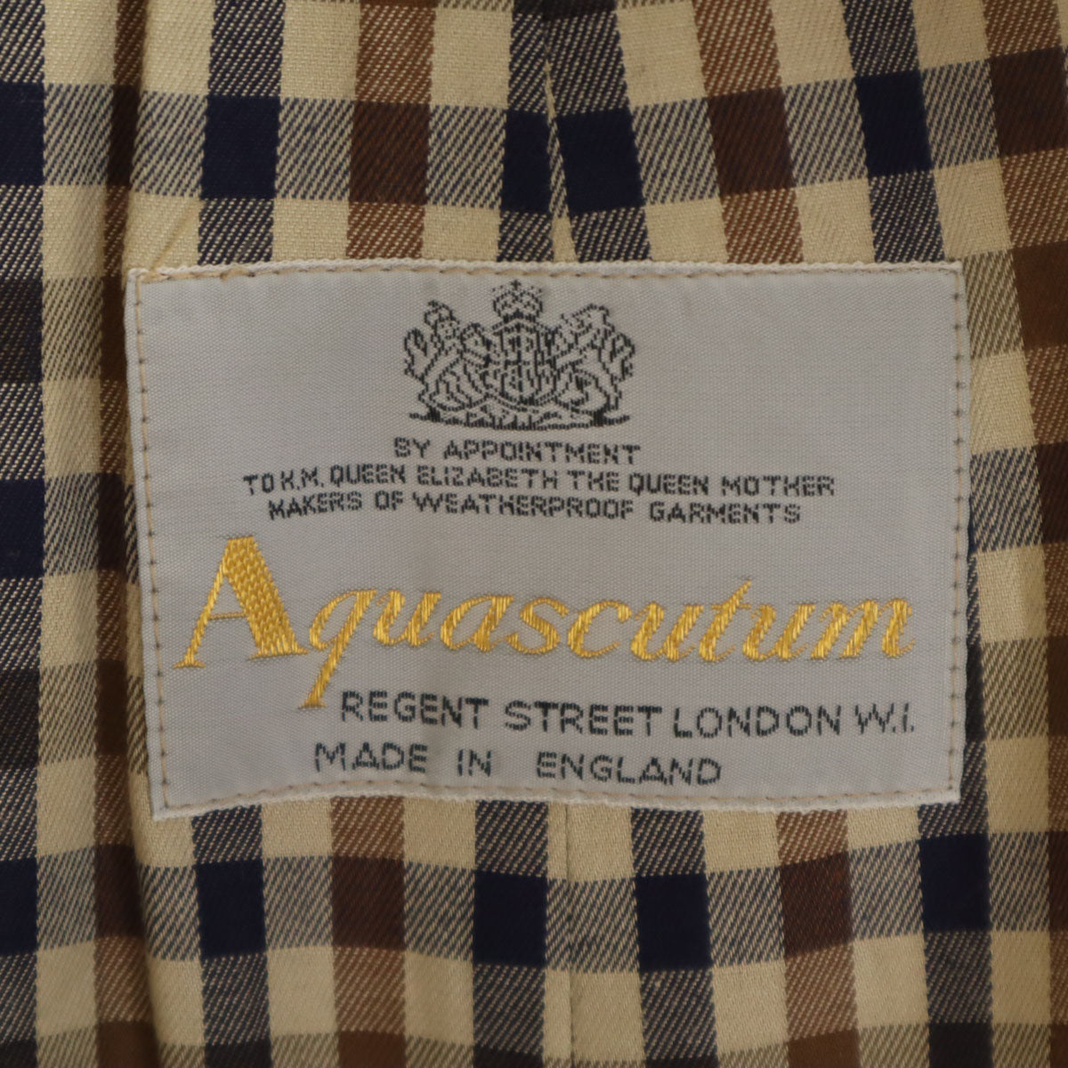 Aquascutum アクアスキュータム 80s 90s オールド トレンチコート ベージュ レディース