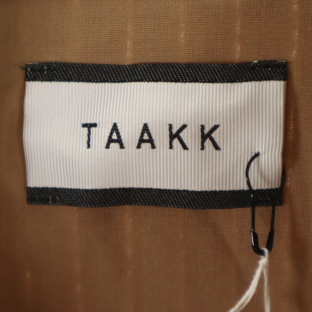 美品 TAAKK ターク 日本製 長袖 フロック加工 シャツ 2 ブラウン メンズ