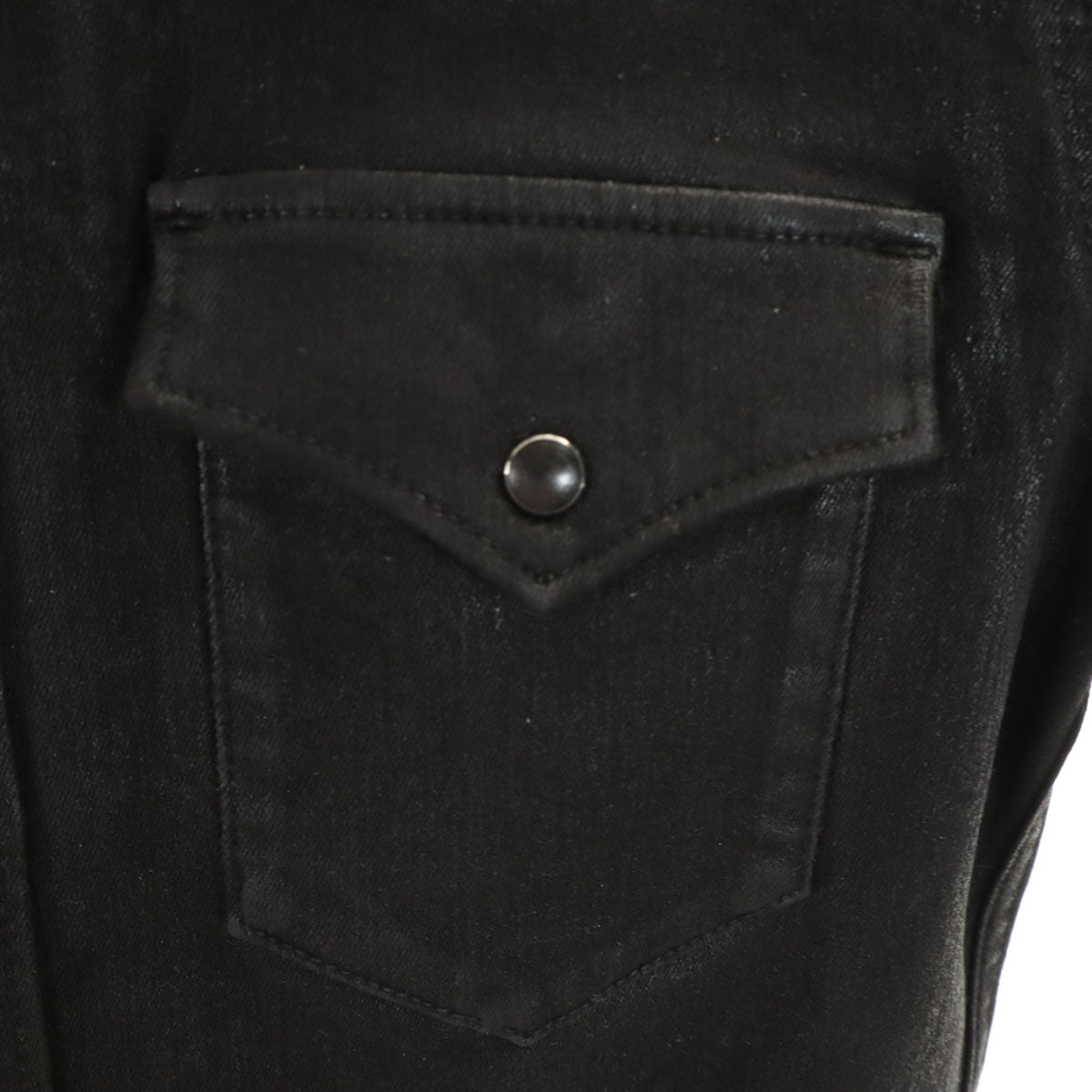 GalaabenD ガラアーベント 日本製 長袖 コーティング加工 ウエスタンシャツ ブラック メンズ