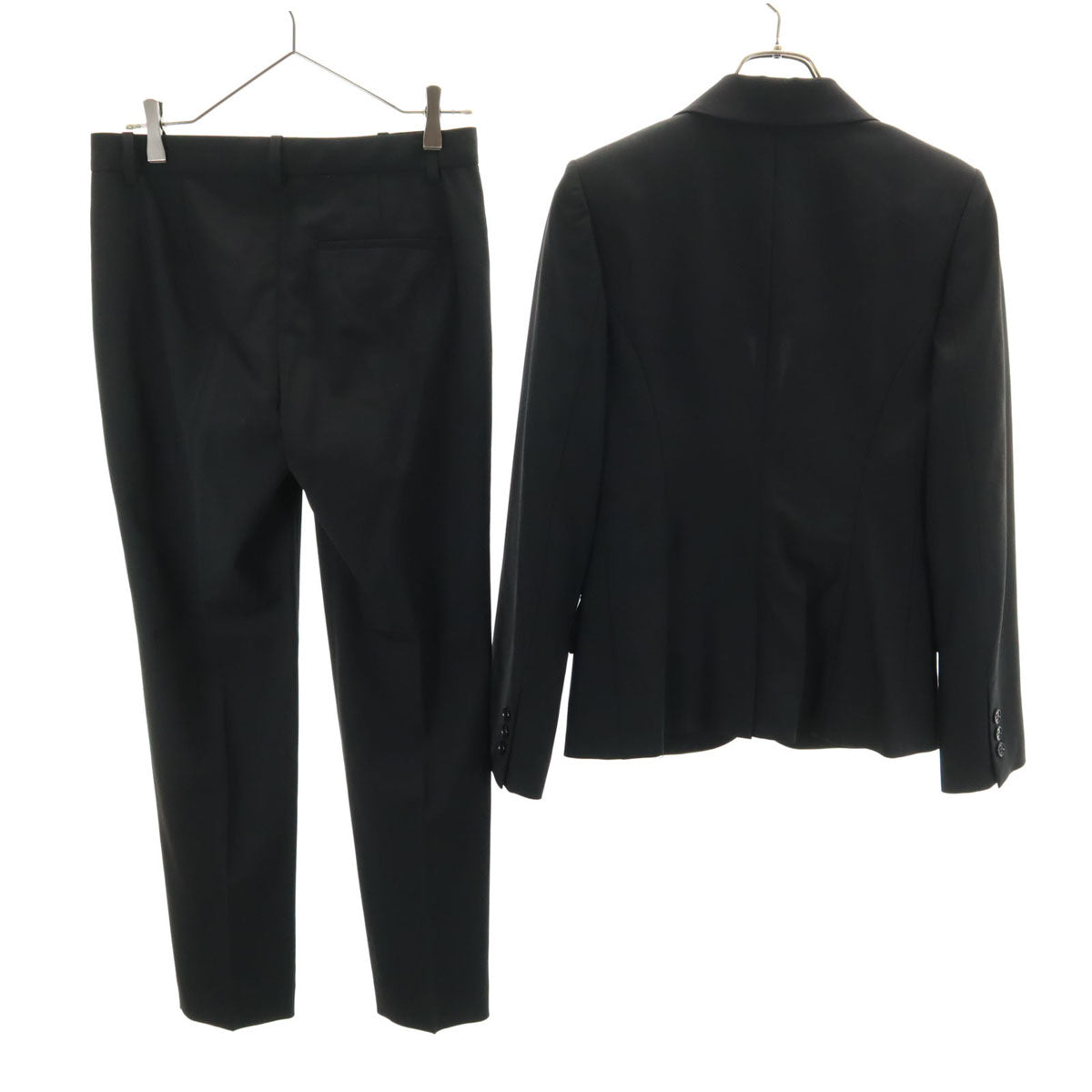 theory セオリー 日本製 パンツスーツ 上下 セットアップ 2 ブラック レディース