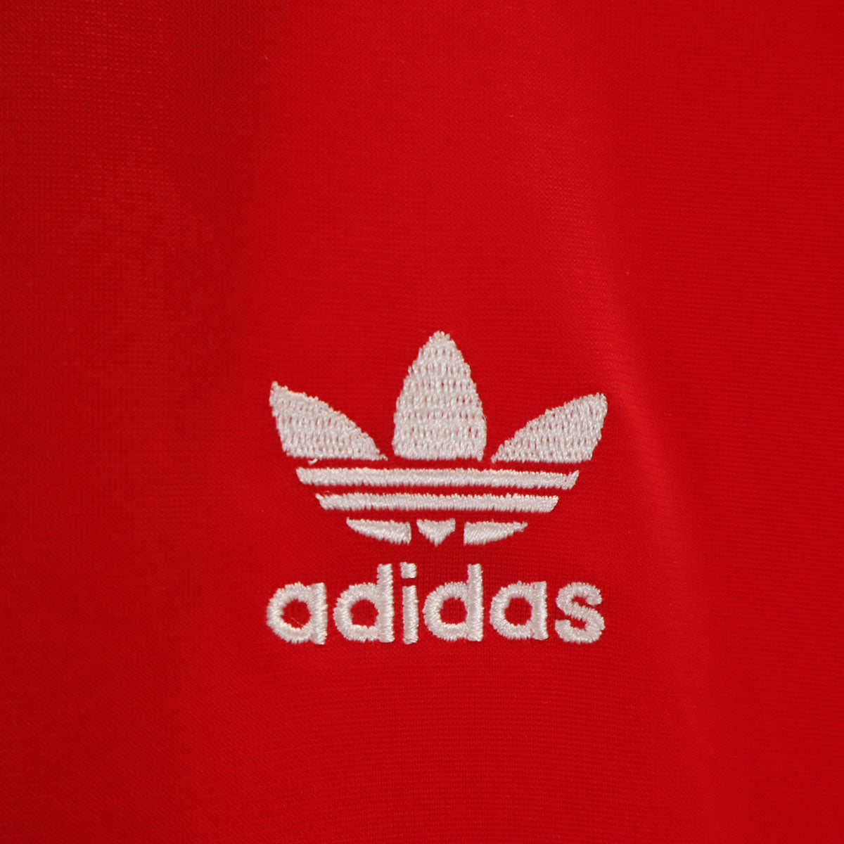 adidas アディダス トレフォイルロゴ トラックジャケット 上下 セットアップ O/L レッド ジャージ 3ライン メンズ