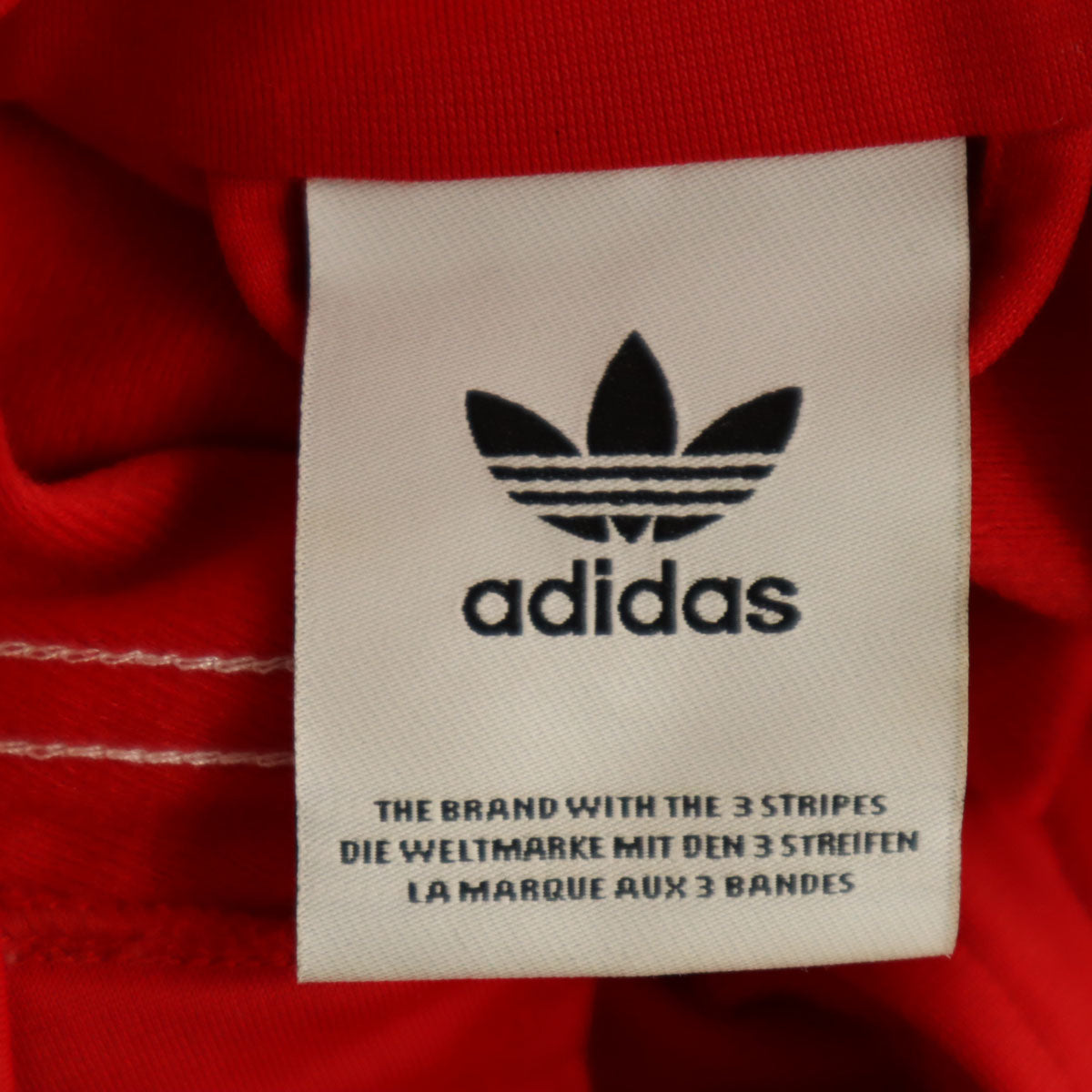 adidas アディダス トレフォイルロゴ トラックジャケット 上下 セットアップ O/L レッド ジャージ 3ライン メンズ