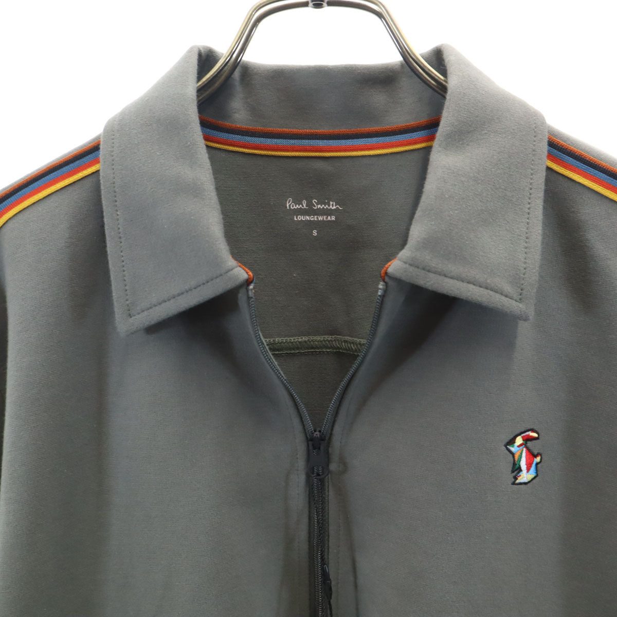 未使用 Paul Smith LOUNGEWEAR ポールスミス ラウンジウェア ジップジャケット S カーキ メンズ