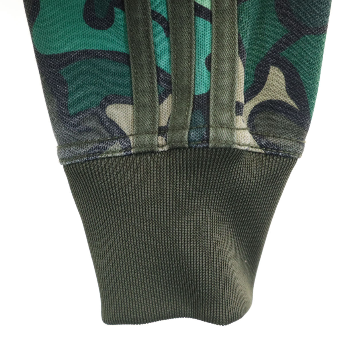 adidas Originals アディダスオリジナルス カモフラ柄 セーフティ トラックジャケット S/M グリーン系 ジャージ メンズ