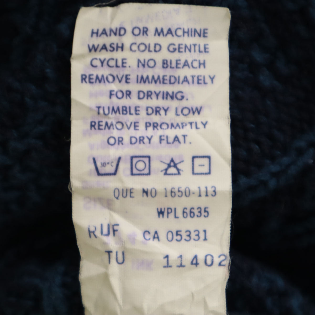 WOOLRICH ウールリッチ 80s ヴィテージ USA製 ノルディック柄 長袖 Vネック セーター M ブルー メンズ