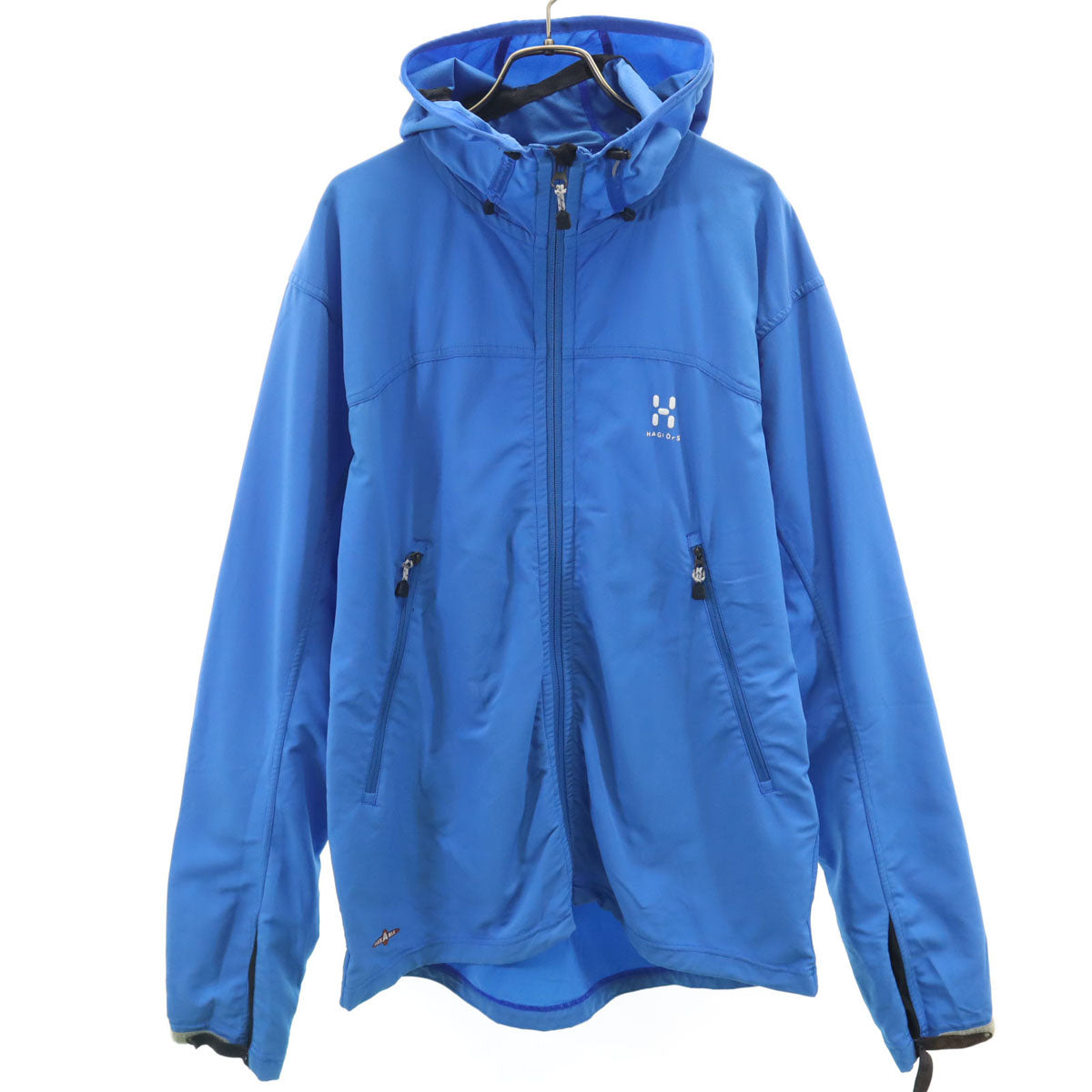 HAGLOFS ホグロフス フードジャケット L ブルー アウトドア メンズ