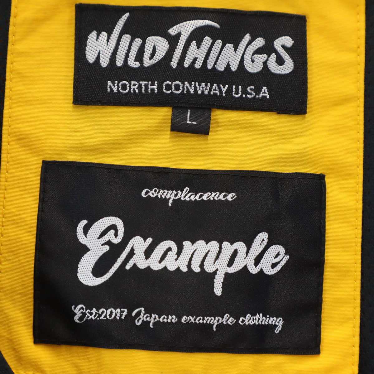 WILDTHINGS ワイルドシングス EXAMPLE ナイロンジャケット L イエロー メンズ
