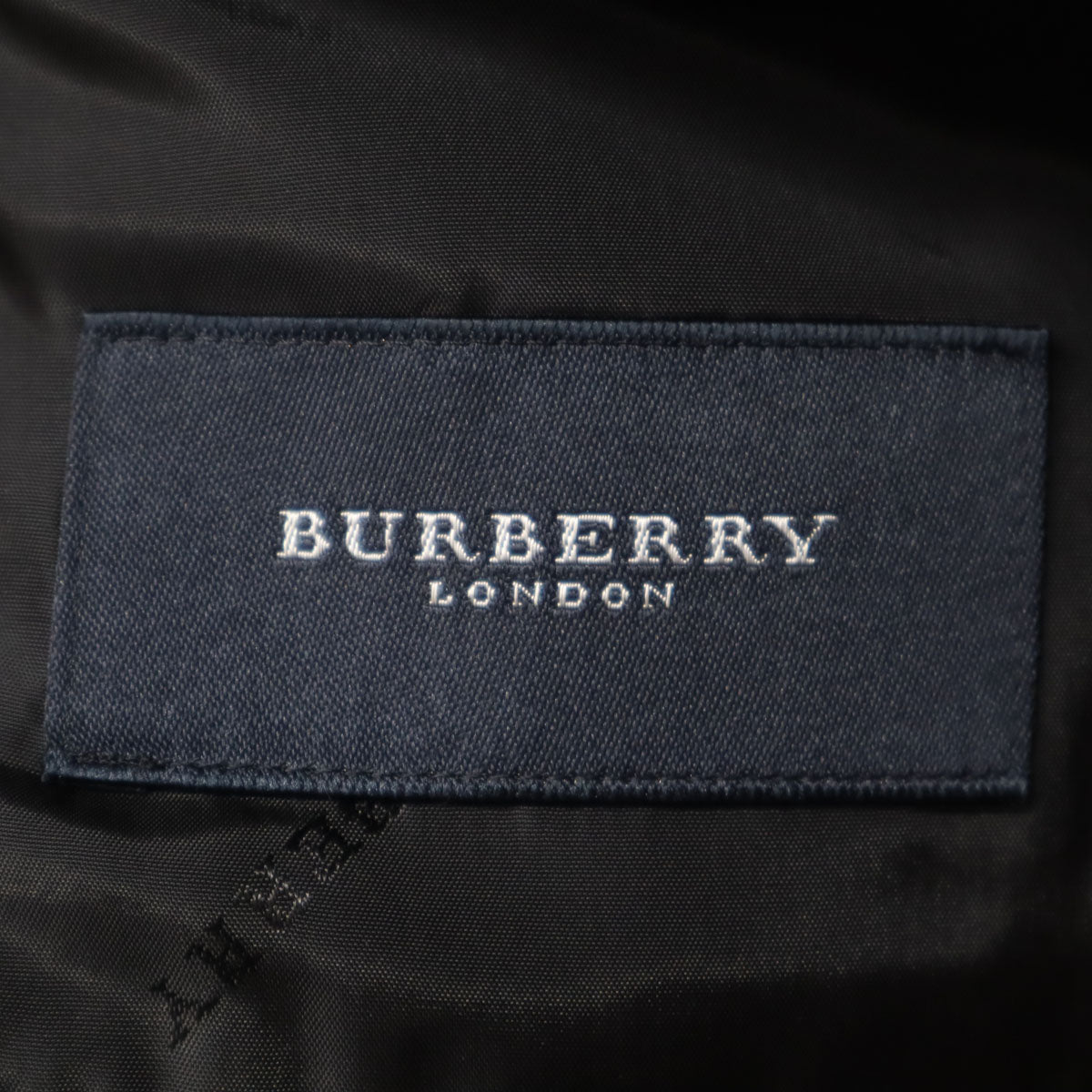 BURBERRY LONDON バーバリーロンドン 日本製 ストライプ柄 スーツ 上下 セットアップ A6/A5 ブラック 三陽商会 メンズ