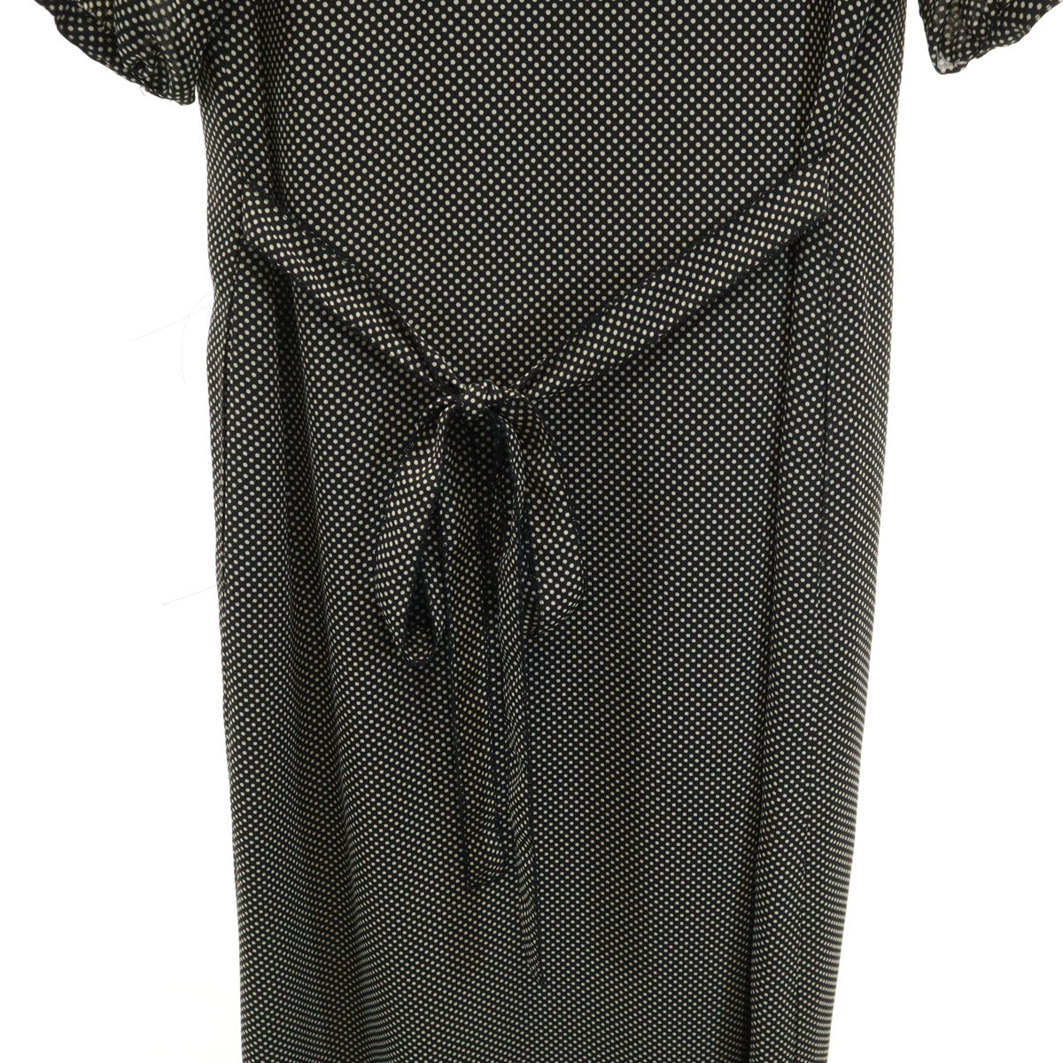 PINK HOUSE BOUTIQUE ピンクハウス ブティック 日本製 ドット柄 半袖 シフォン ワンピース L ブラック セット レディース