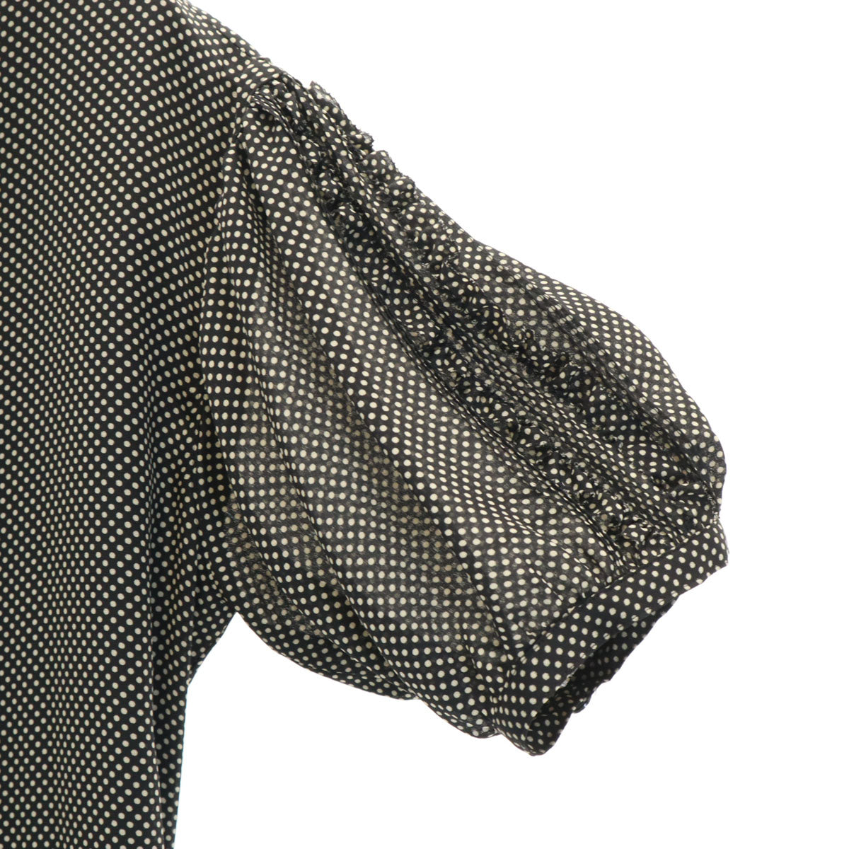 PINK HOUSE BOUTIQUE ピンクハウス ブティック 日本製 ドット柄 半袖 シフォン ワンピース L ブラック セット レディース