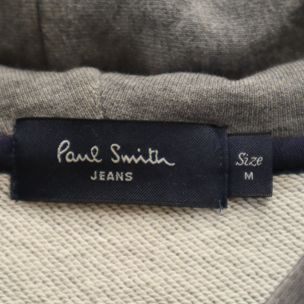 Paul Smith JEANS ポールスミスジーンズ 長袖 スウェット ジップパーカー M グレー メンズ