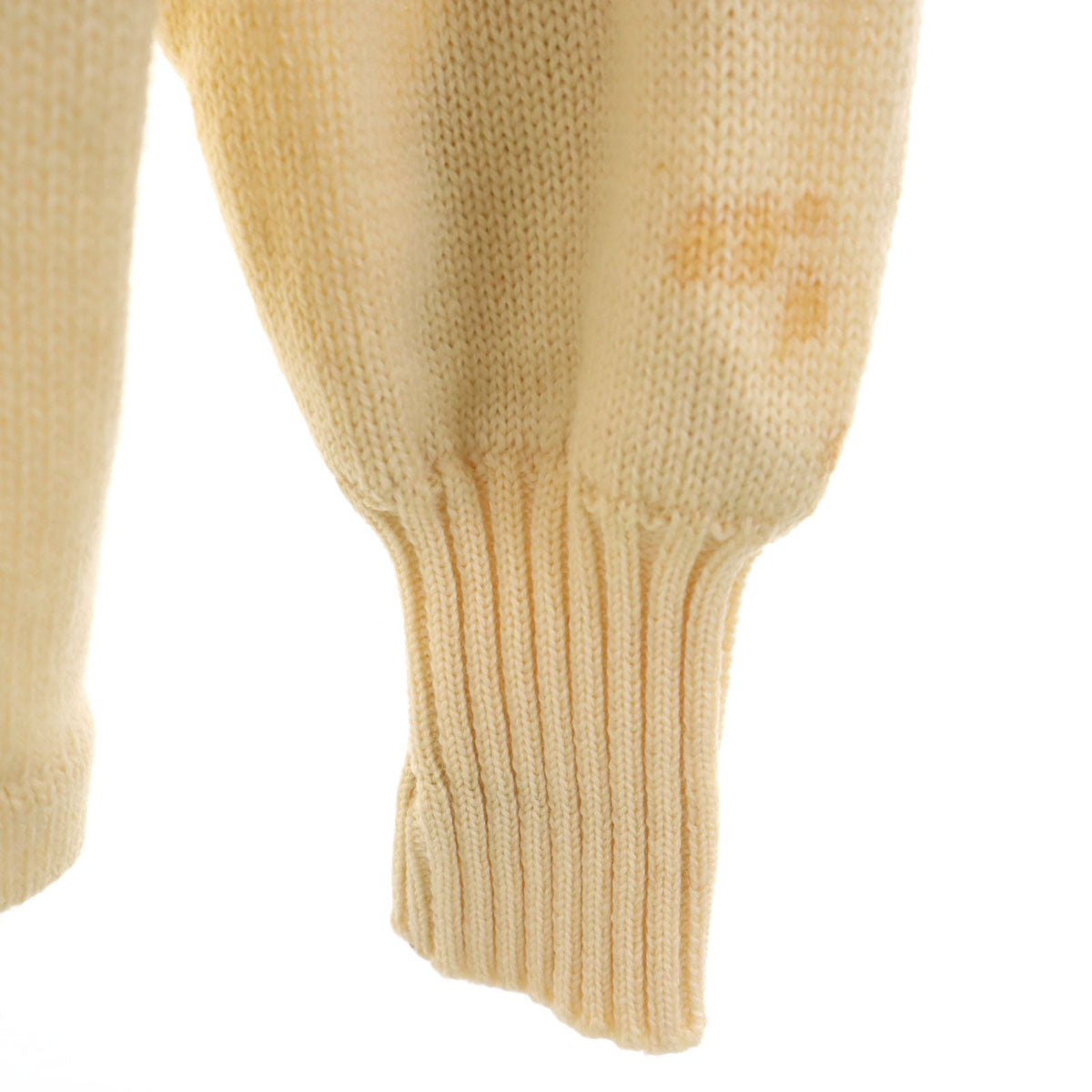 50s ヴィンテージ 長袖 レタード カーディガン ベージュ メンズ