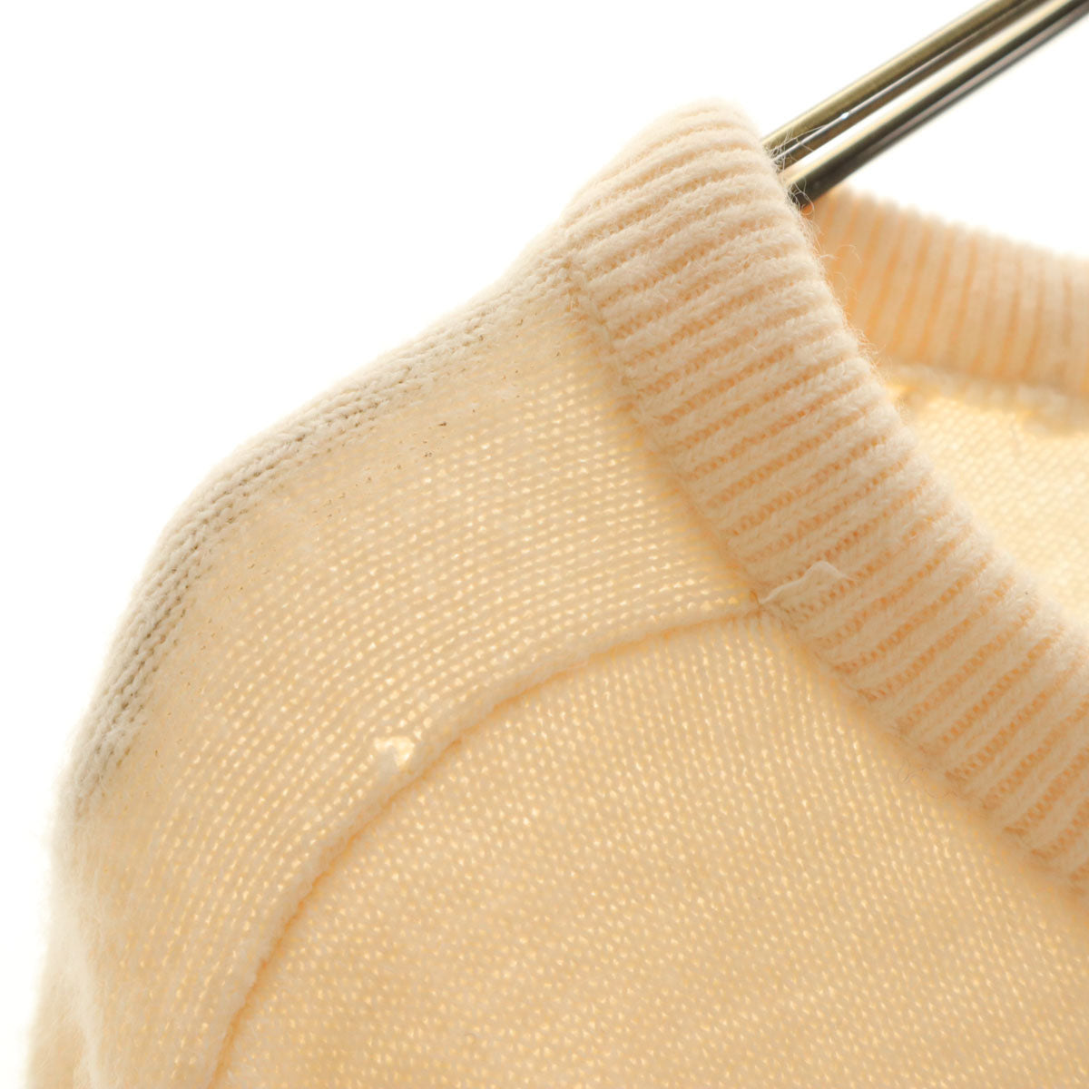 IZOD LACOSTE アイゾットラコステ 70s ヴィンテージ 糸巻きタグ 長袖 Vネック セーター ホワイト メンズ