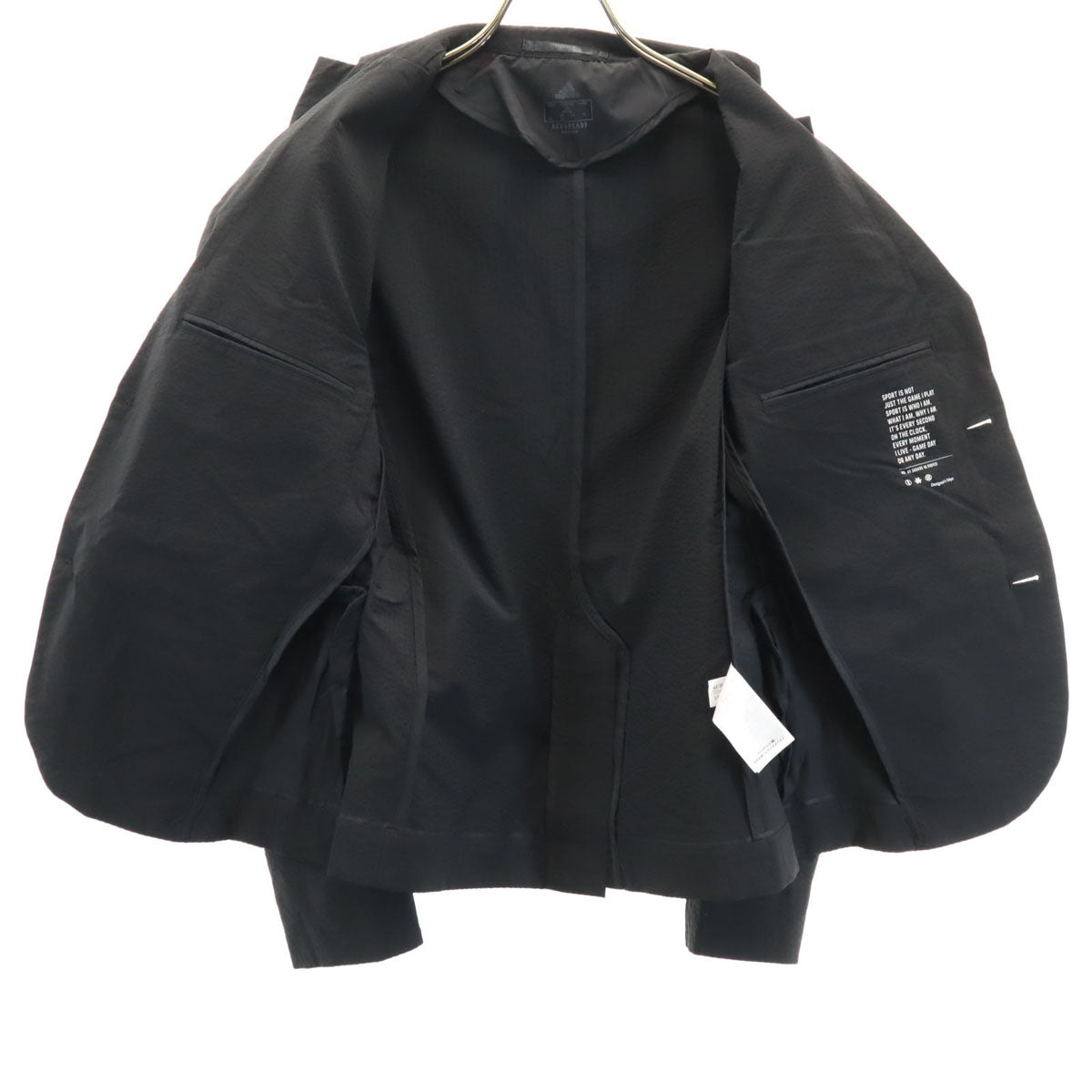 adidas アディダス 伊勢丹 ICON スーツ 上下 セットアップ XS/S ブラック 収納袋付き メンズ