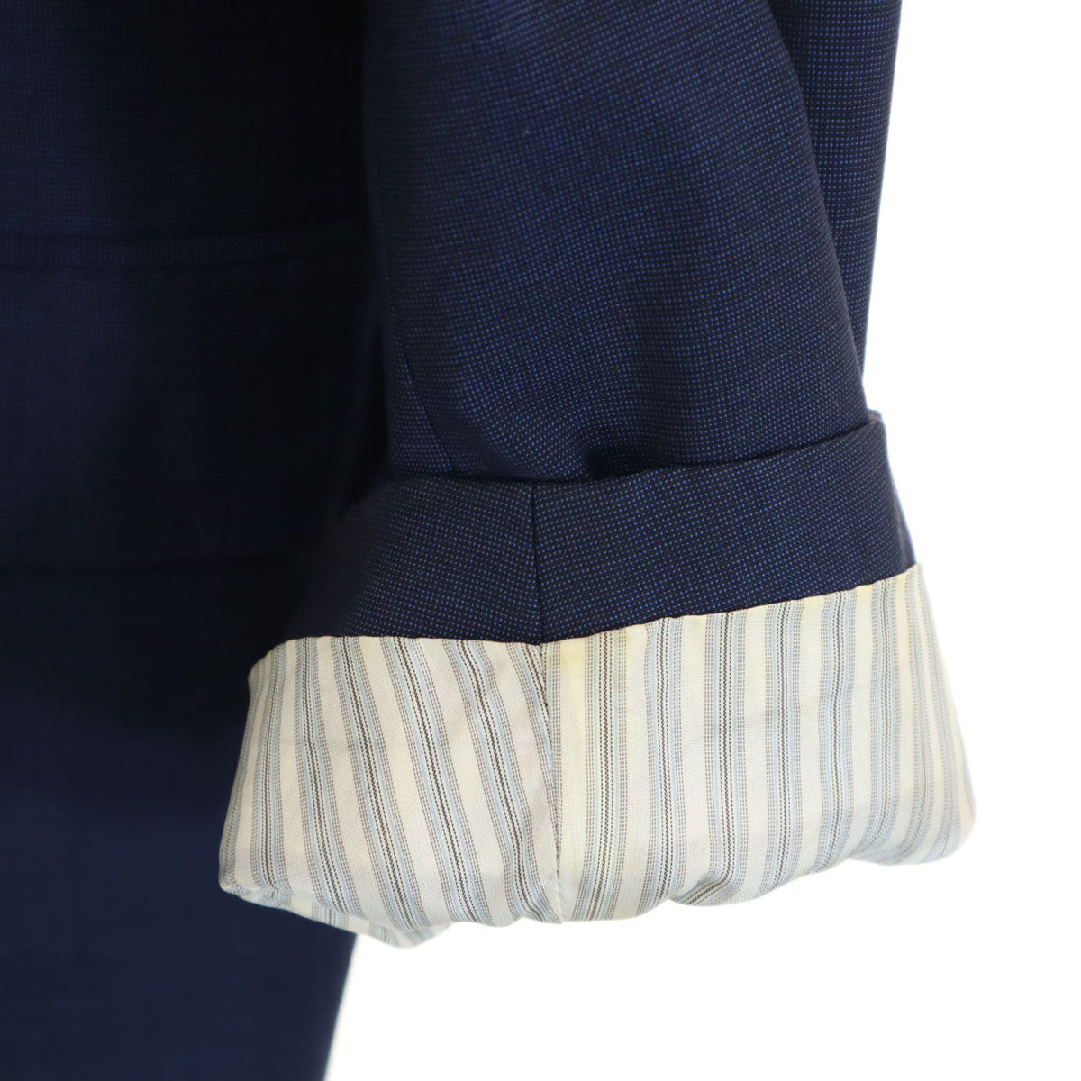 Le Chic ルシック ロロピアーナ生地 スーツ 上下 セットアップ AB4 ネイビー メンズ