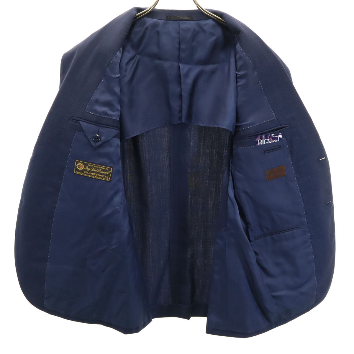 Le Chic ルシック ロロピアーナ生地 スーツ 上下 セットアップ AB4 ネイビー メンズ