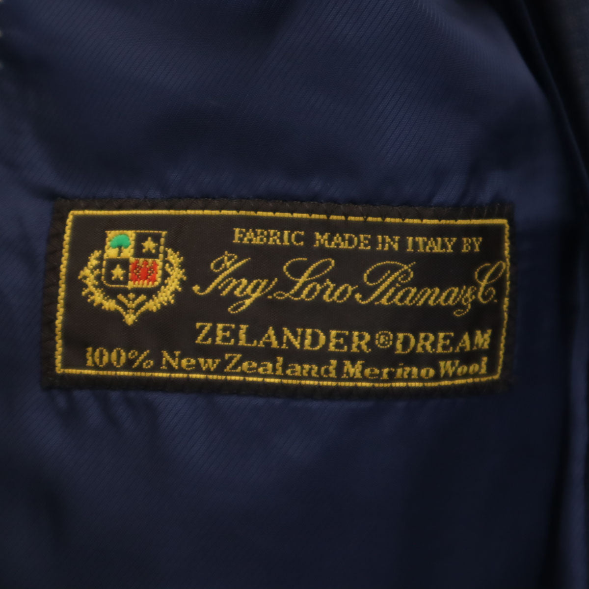 Le Chic ルシック ロロピアーナ生地 スーツ 上下 セットアップ AB4 ネイビー メンズ