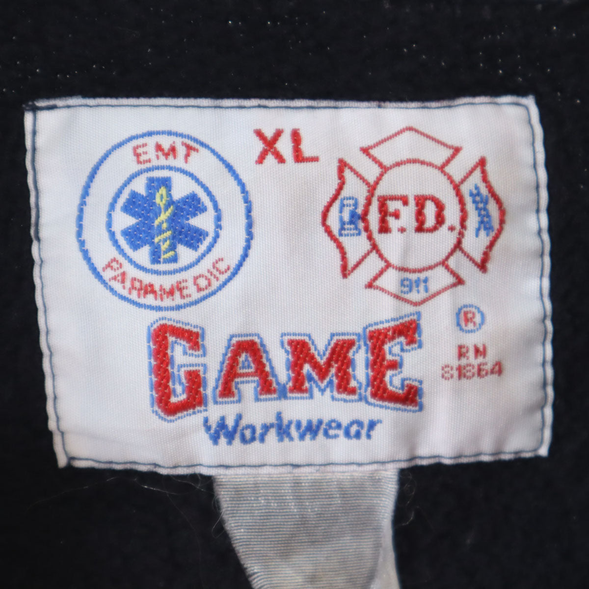 ゲームワークウェア 90s オールド 長袖 ハーフジップ トレーナー XL ブラック メンズ