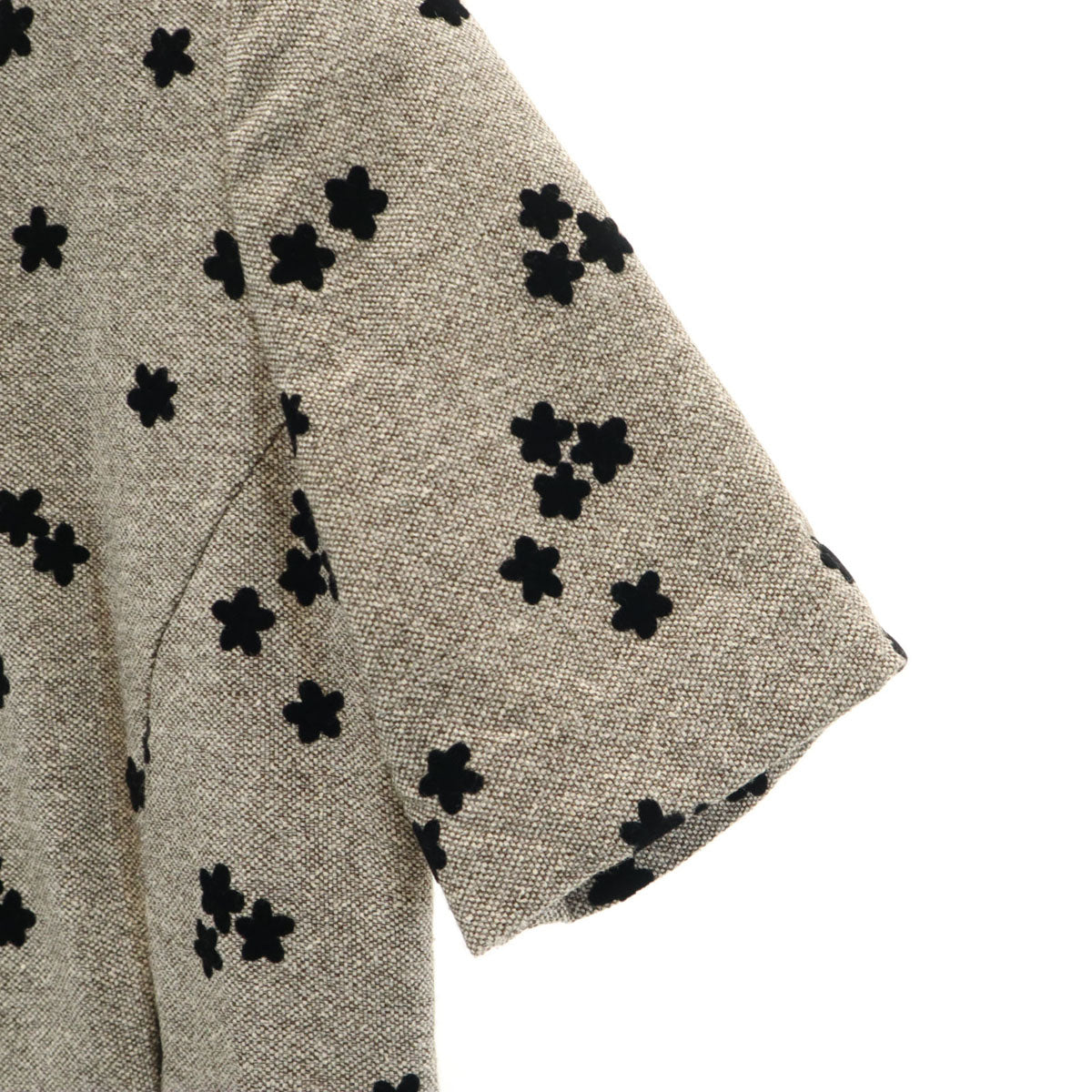 FOXEY BOUTIQUE フォクシー ブティック 日本製 花柄 半袖 ワンピース 40 グレー系 レディース