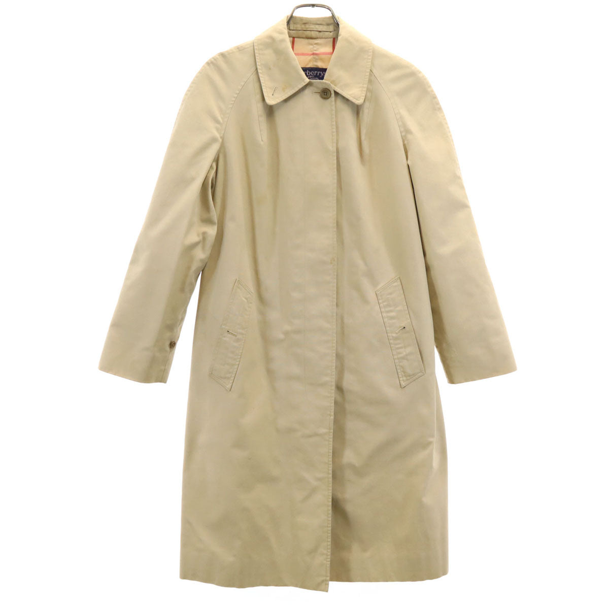 Burberrys バーバリーズ 80s 90s 英国製 オールド ステンカラーコート ベージュ レディース