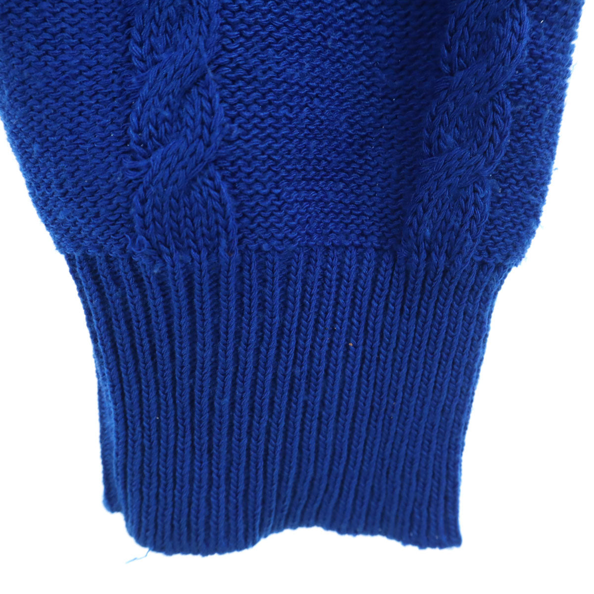 CHEMISE LACOSTE シュミーズラコステ 70s 80s ヴィンテージ フランス製 長袖 Vネック セーター M ブルー フレンチラコステ メンズ