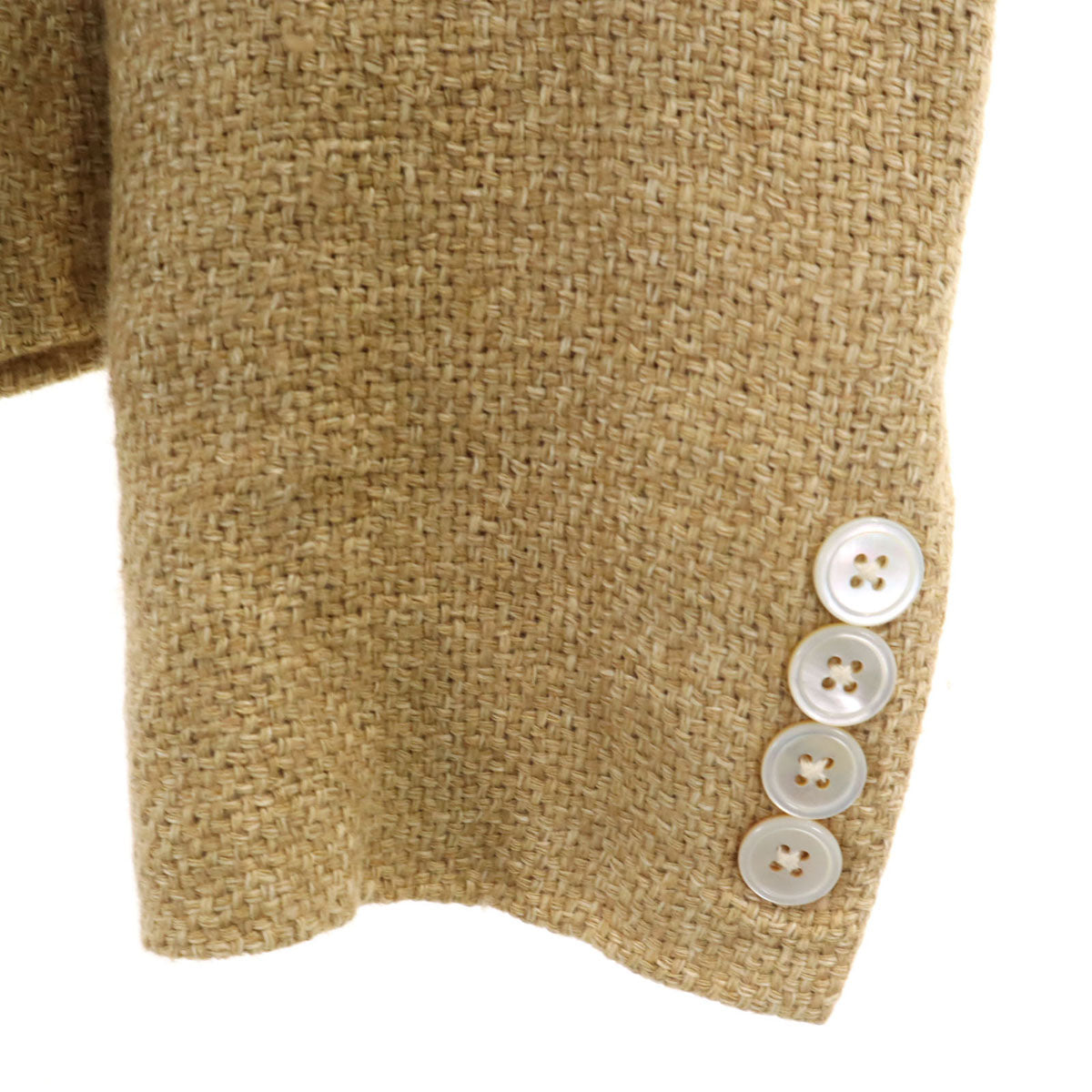 RALPH LAUREN ラルフローレン 日本製 リネンブレンド テーラードジャケット 2 ベージュ レディース