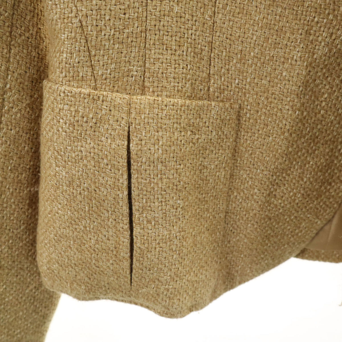 RALPH LAUREN ラルフローレン 日本製 リネンブレンド テーラードジャケット 2 ベージュ レディース