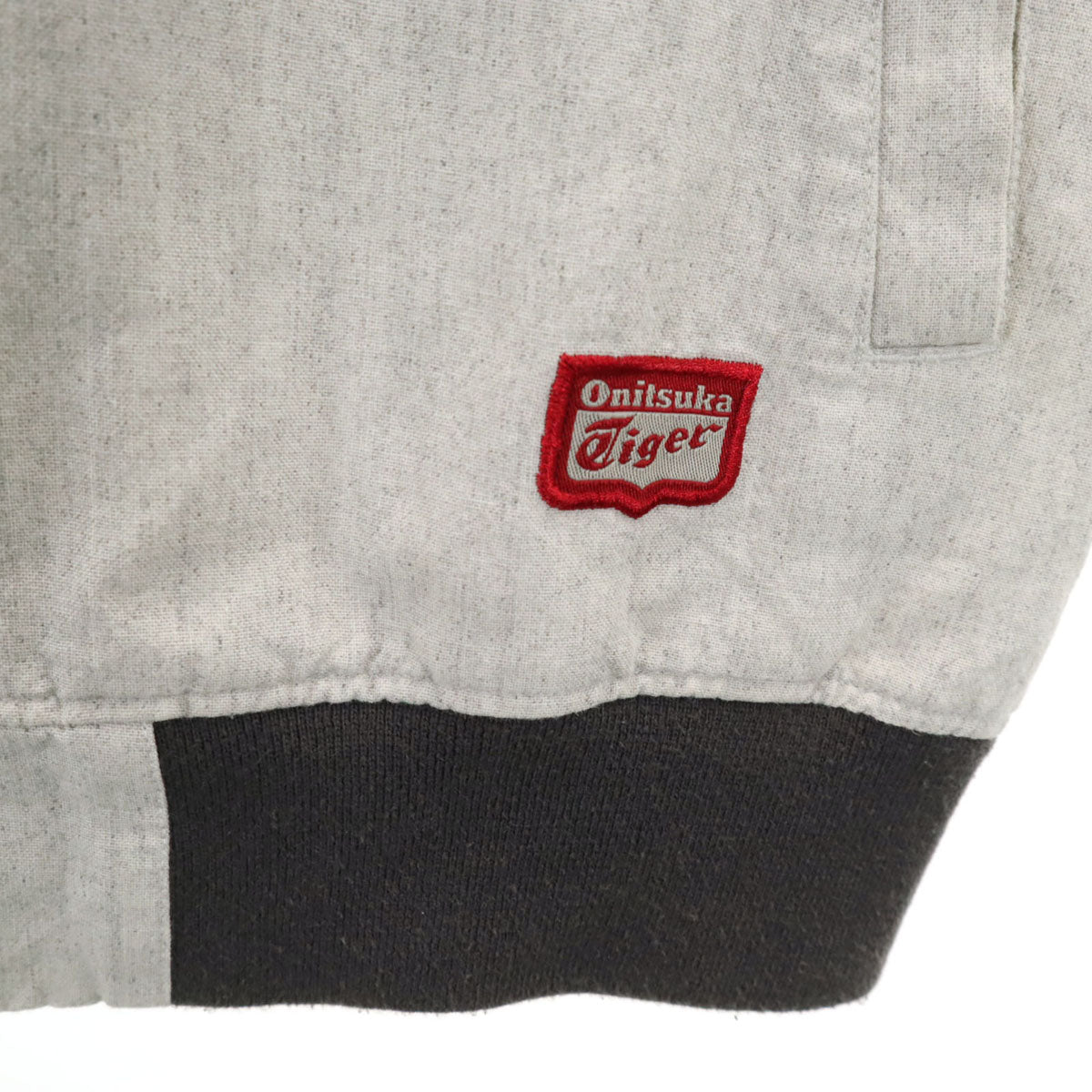 ONITSUKA TIGER オニツカタイガー リネンブレンド ブルゾン M グレー ジャケット メンズ