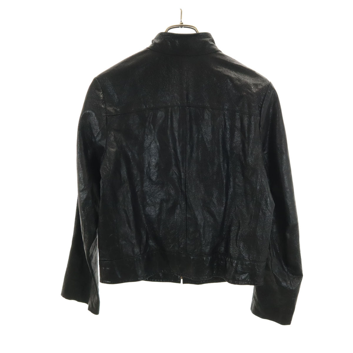 DKNY JEANS ダナキャランニューヨークジーンズ 豚革 レザージャケット 4 ブラック レディース