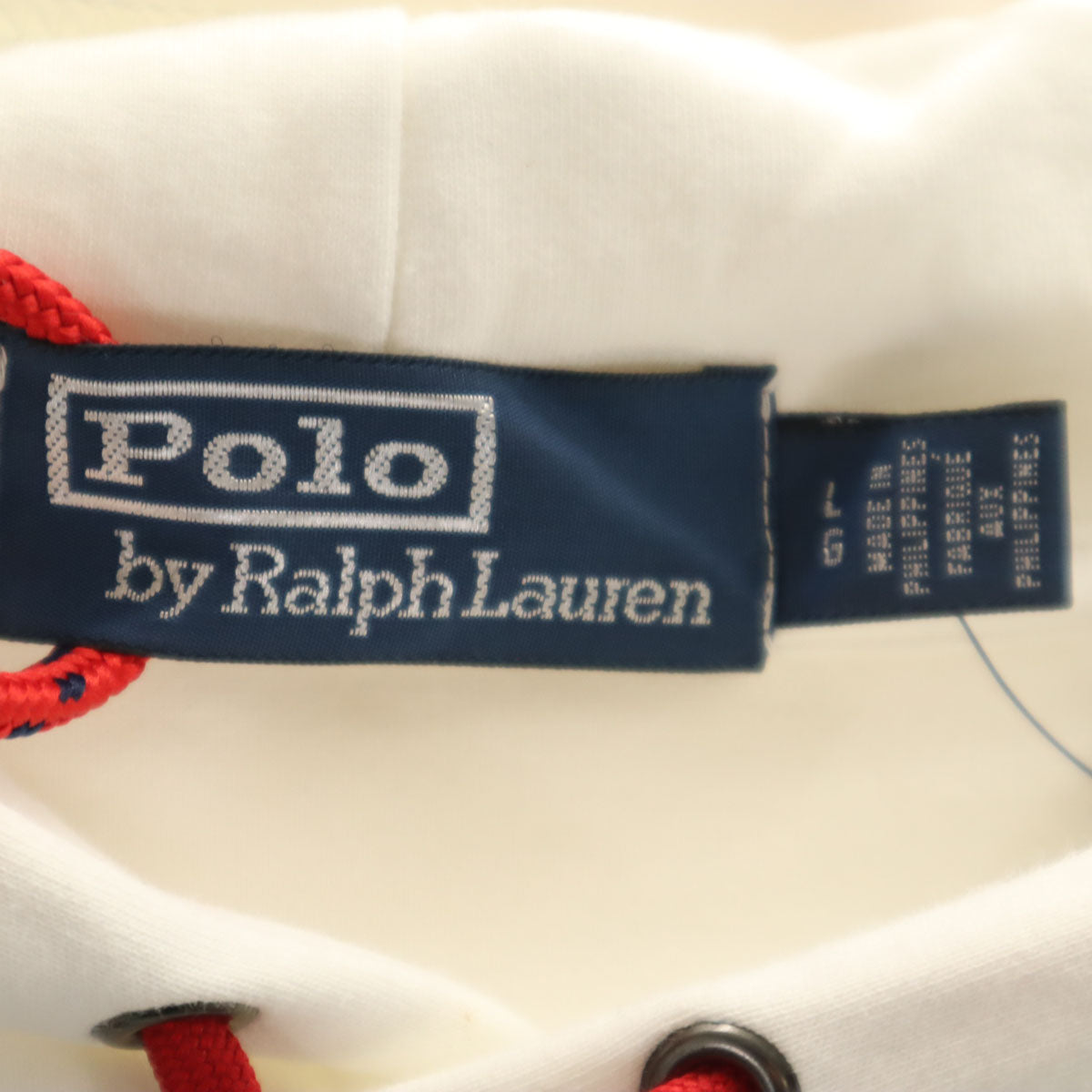 Polo by Ralph Lauren ポロバイラルフローレン 未使用 93復刻 HI TECHシリーズ 長袖 スウェットパーカー L ホワイト メンズ