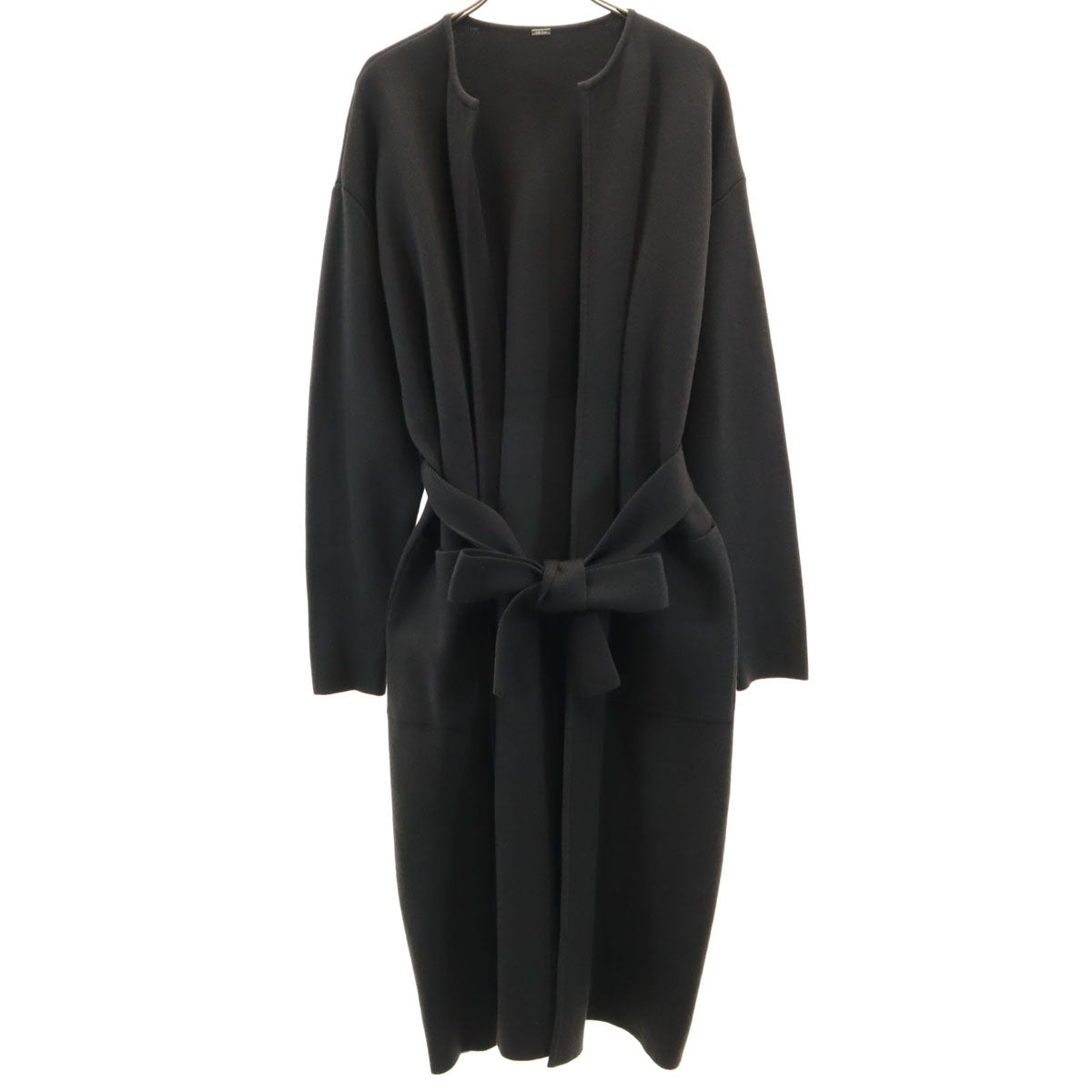 Mila Owen ミラオーウェン 長袖 ガウン ロング ニットカーディガン 1 チャコール レディース