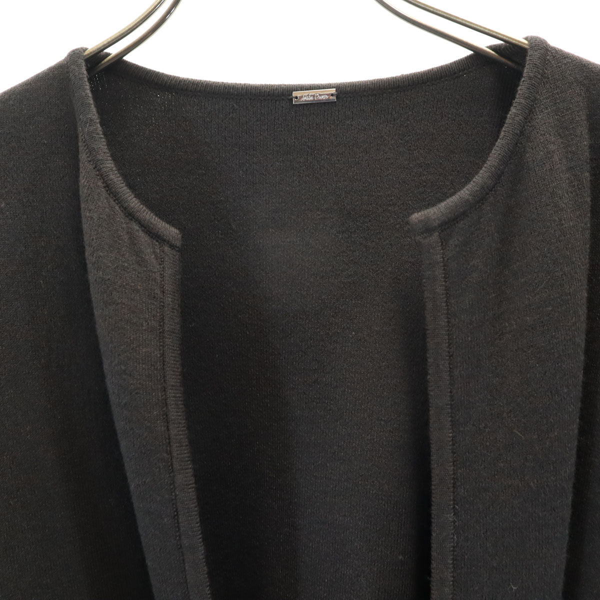 Mila Owen ミラオーウェン 長袖 ガウン ロング ニットカーディガン 1 チャコール レディース