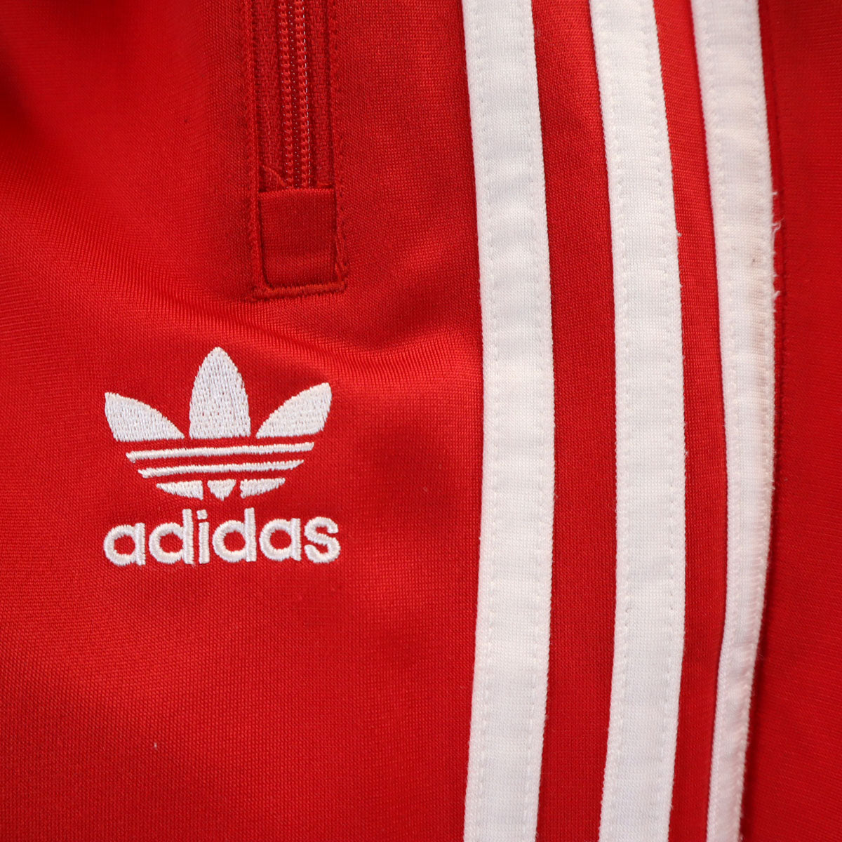 adidas Originals アディダスオリジナルス トレフォイルロゴ トラックジャケット 上下 セットアップ M レッド ジャージ メンズ