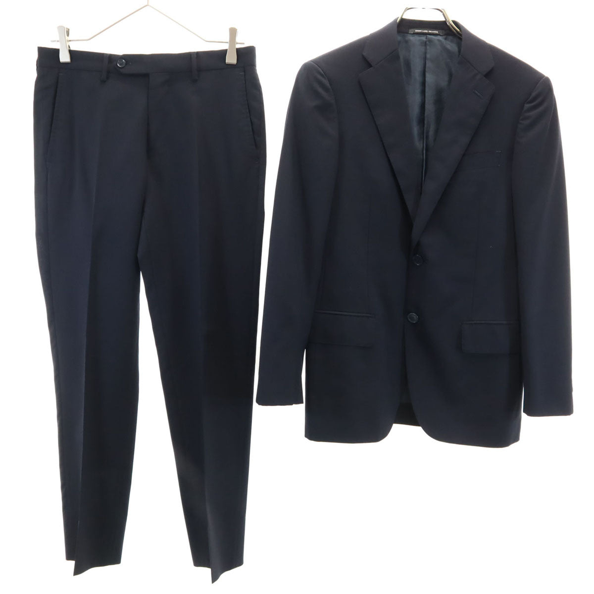 UNITED ARROWS GREEN LABEL RELAXING ユナイテッドアローズ グリーンレーベルリラクシング スーツ 上下 セットアップ 42/72 ネイビー メンズ