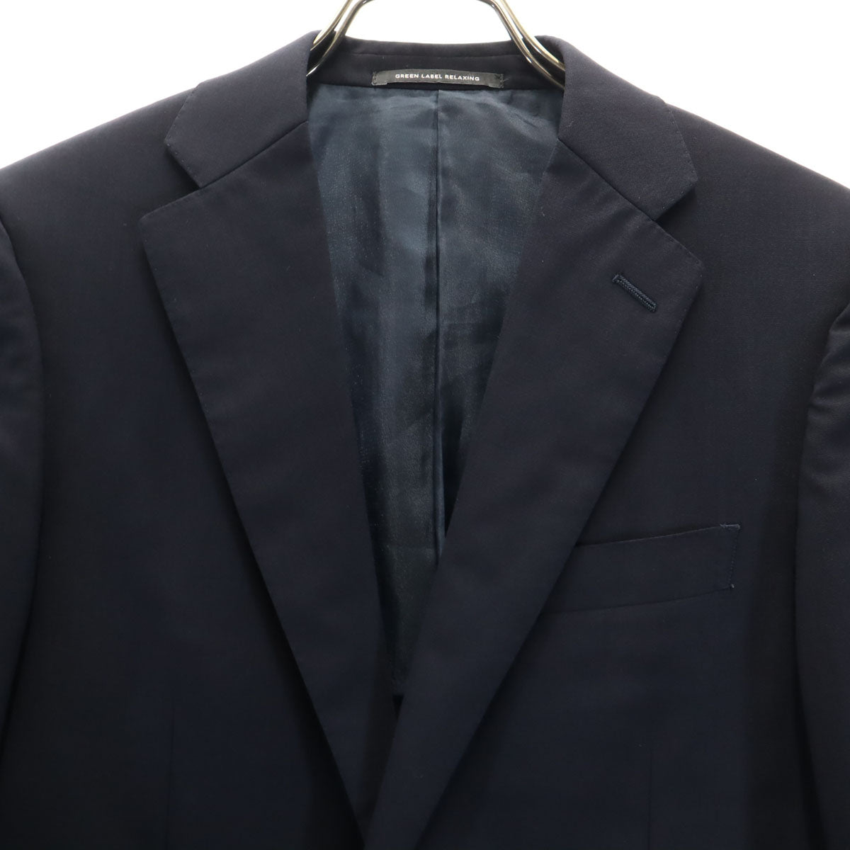 UNITED ARROWS GREEN LABEL RELAXING ユナイテッドアローズ グリーンレーベルリラクシング スーツ 上下 セットアップ 42/72 ネイビー メンズ