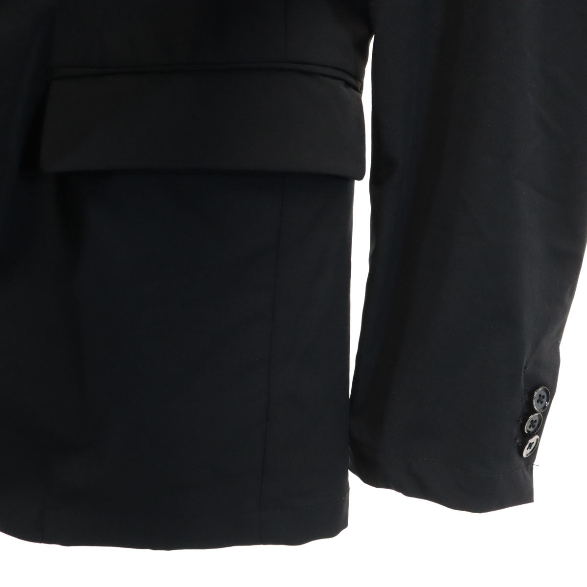 nano universe ナノユニバース ソロテックス スーツ 上下 セットアップ M/S ブラック 3ピース メンズ