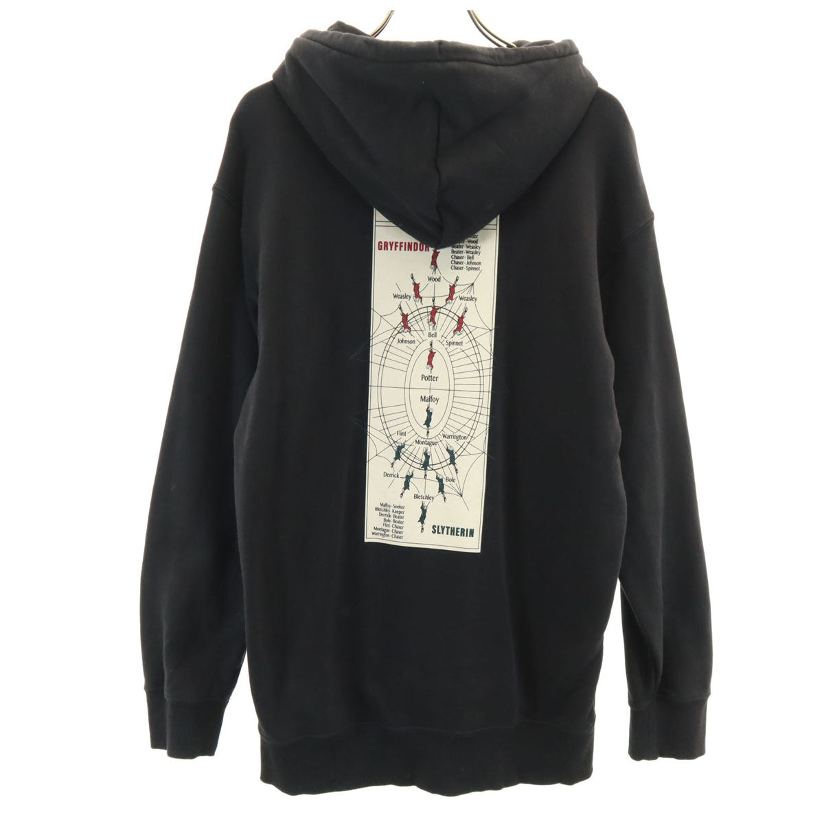 PUMA プーマ HARRY POTTER ハリーポッター コラボ バックプリント 長袖 スウェットパーカー XS ブラック メンズ