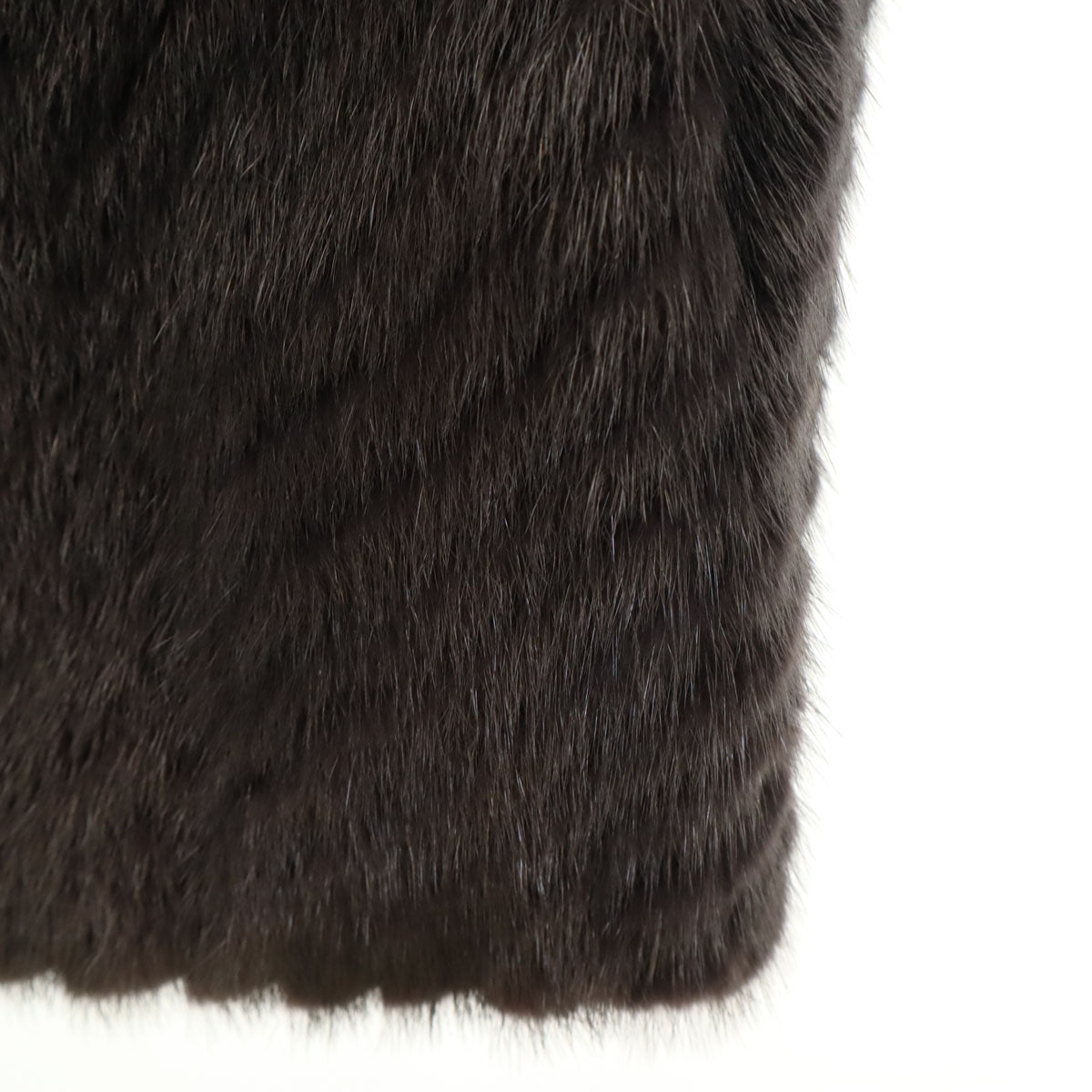 SAGA MINK サガミンク ジップアップ 毛皮コート 11 チャコールグレー レディース