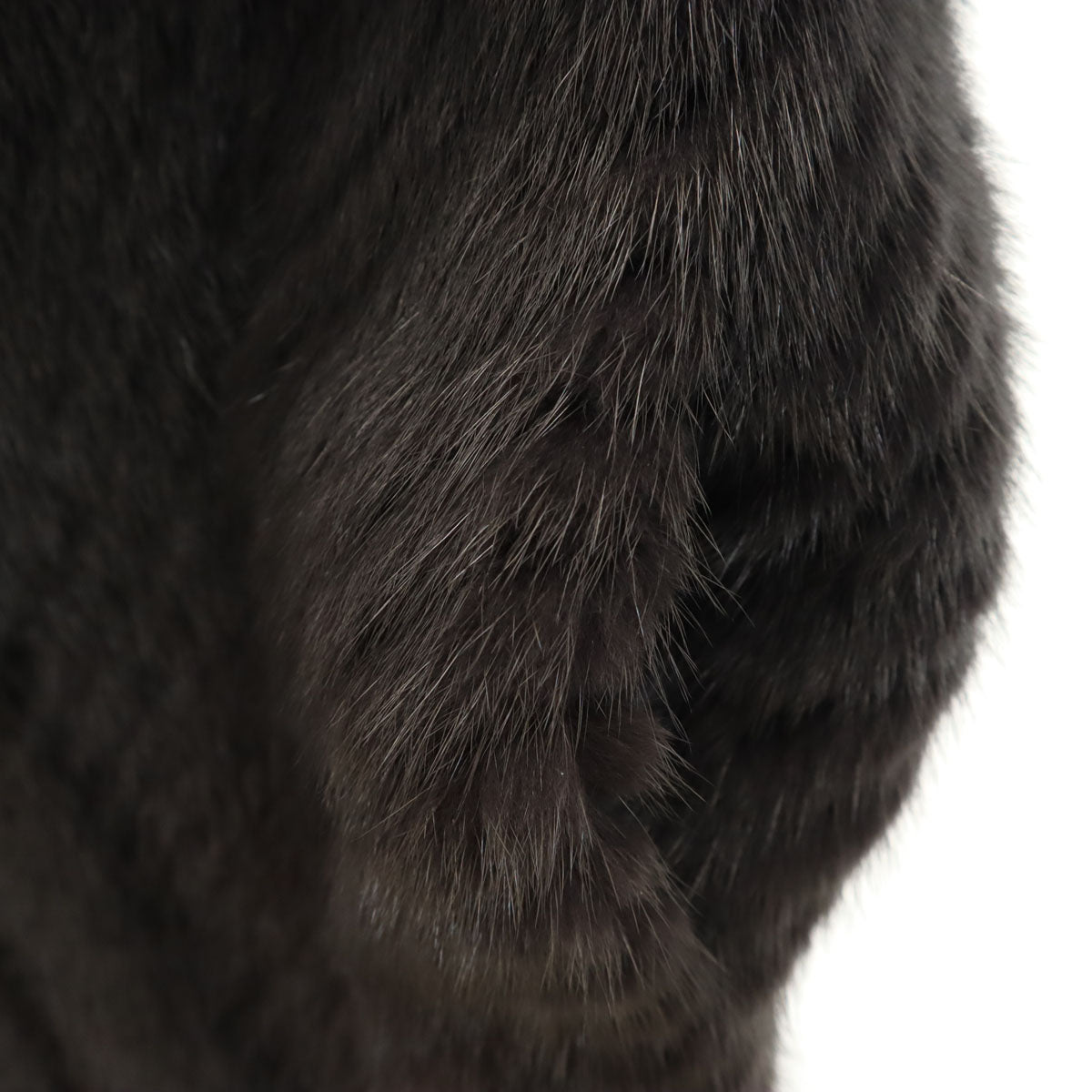 SAGA MINK サガミンク ジップアップ 毛皮コート 11 チャコールグレー レディース