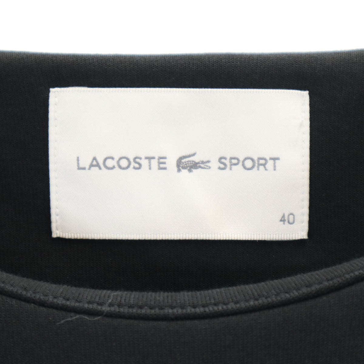 LACOSTE SPORT ラコステスポーツ 長袖 スウェット 40 ブラック レディース
