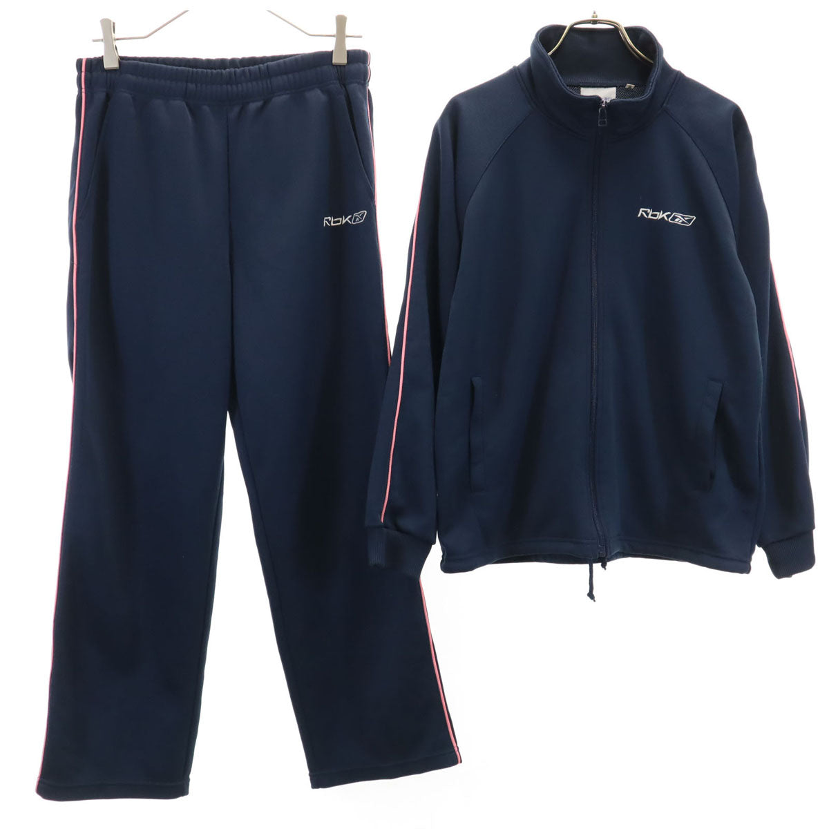 Reebok リーボック トラックジャケット 上下 セットアップ M ネイビー ジャージ レディース